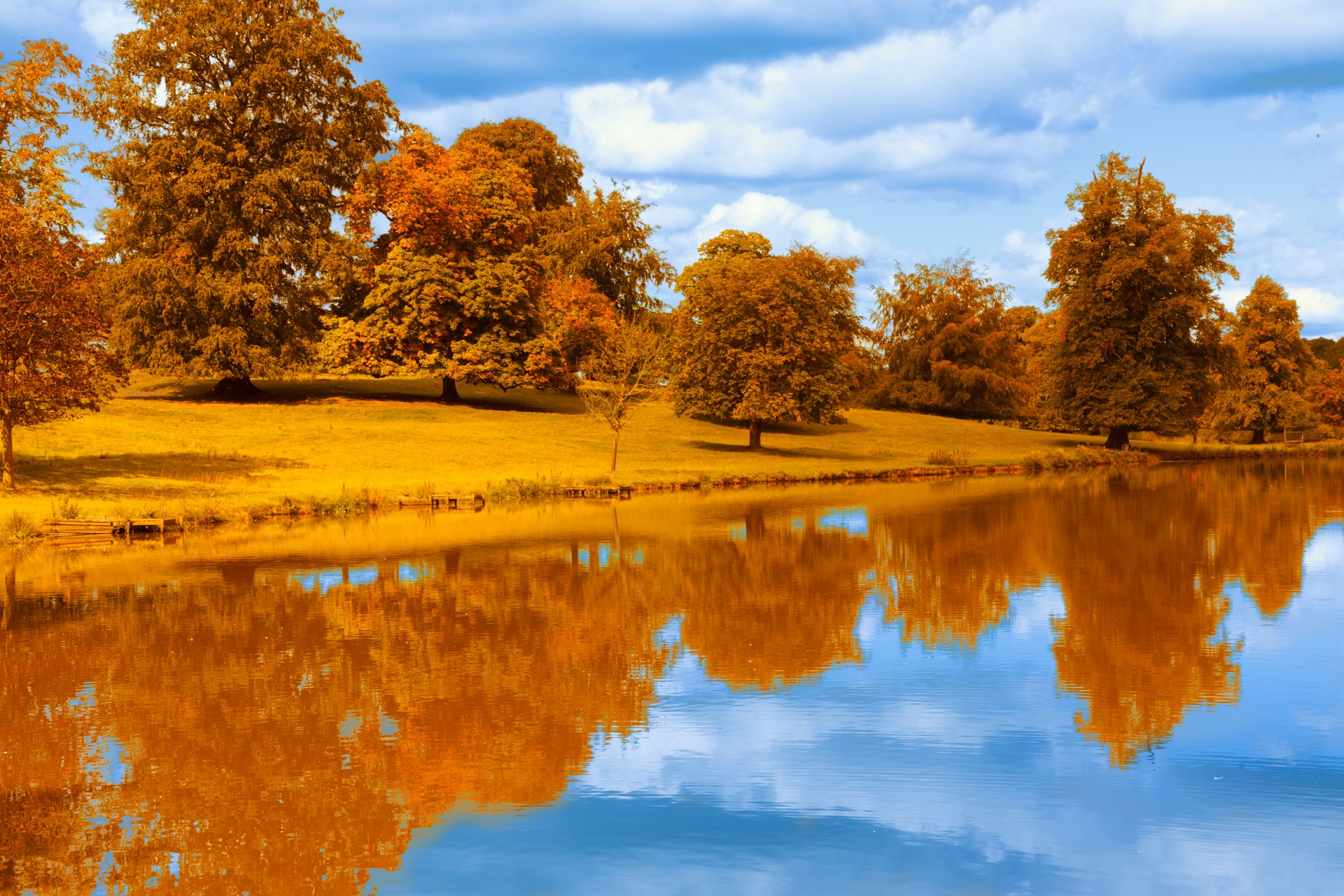 Download mobile wallpaper Nature, Lake, Reflection, Fall, Earth for free.