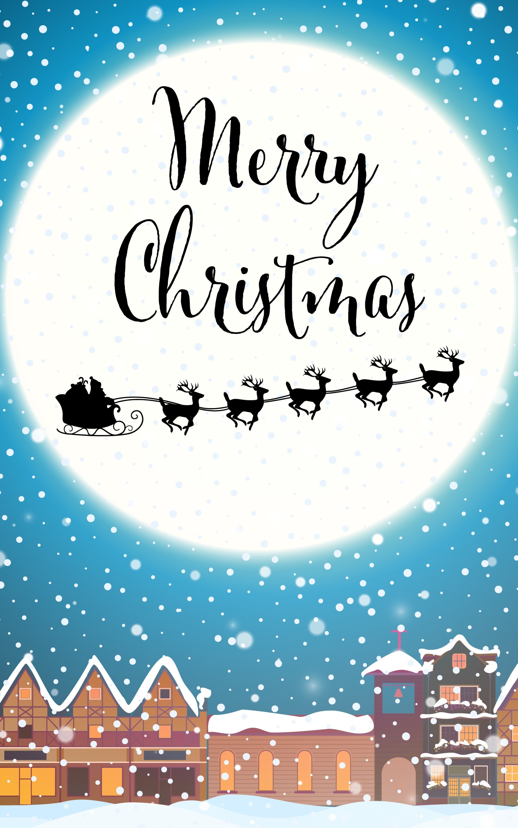 Download mobile wallpaper Christmas, Holiday, Snowfall, Merry Christmas for free.