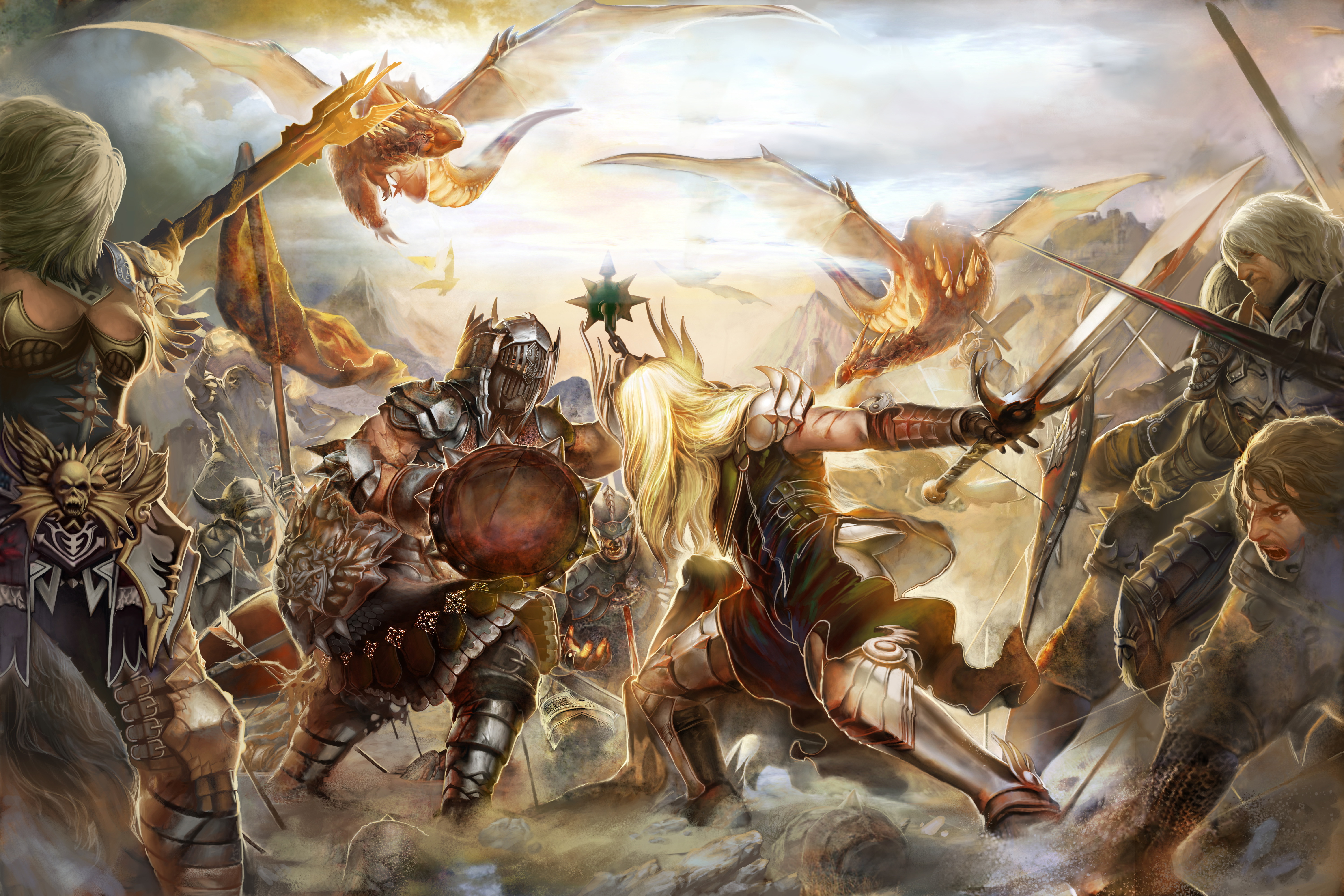 Laden Sie das Schlacht, Computerspiele, Guild Wars 2, Guild Wars-Bild kostenlos auf Ihren PC-Desktop herunter