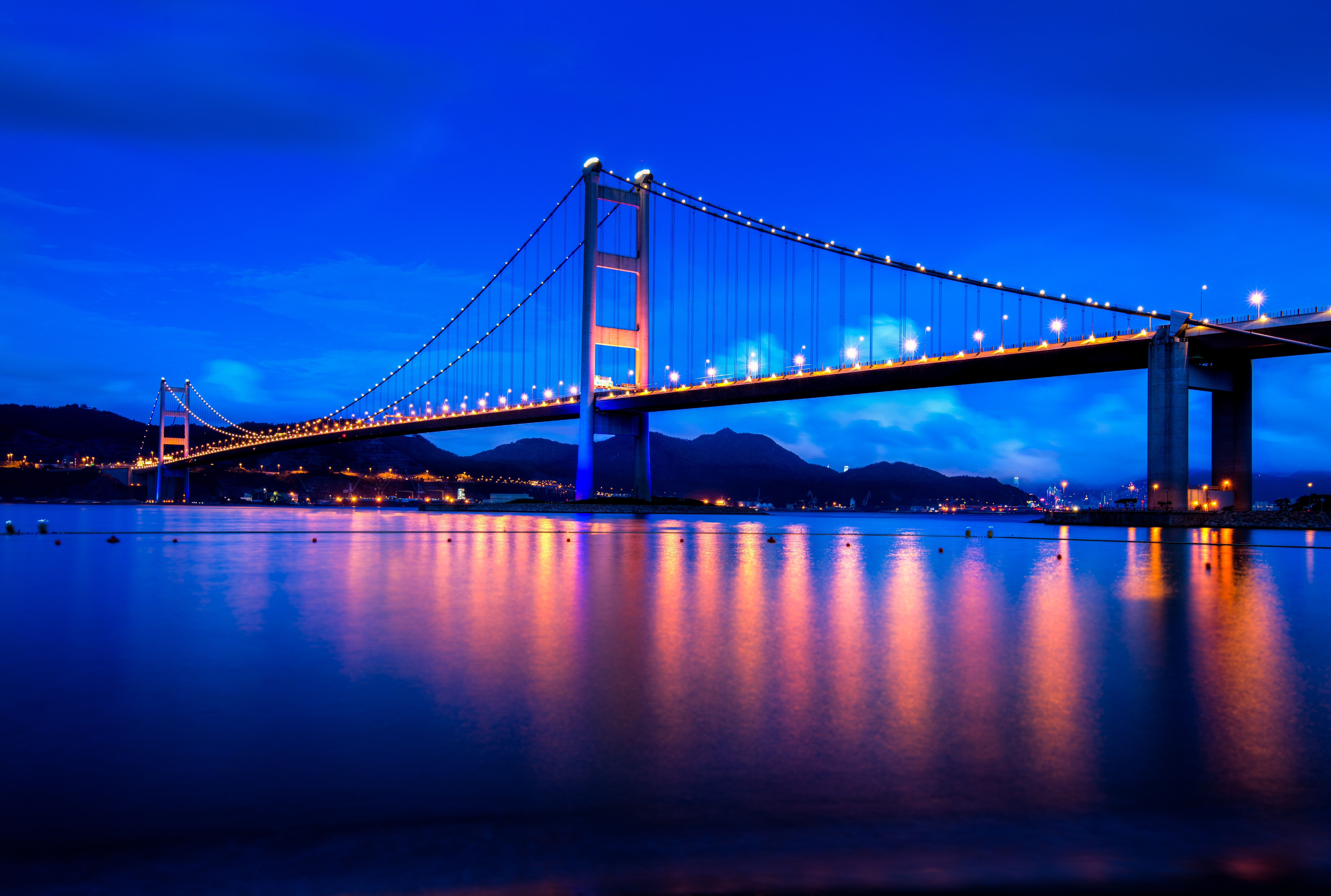 Laden Sie das Brücken, Menschengemacht, Tsing Ma Brücke-Bild kostenlos auf Ihren PC-Desktop herunter