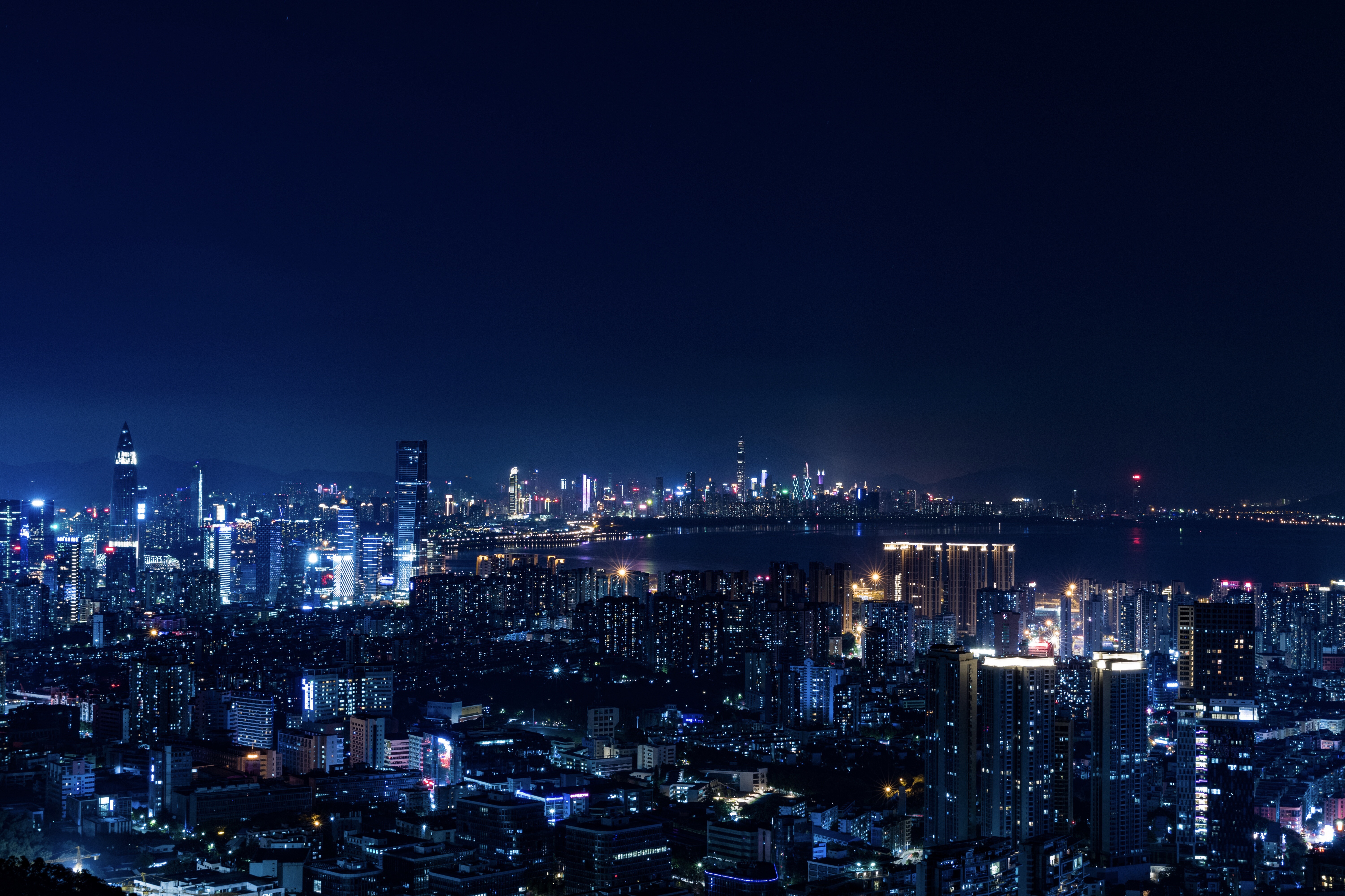 Free download wallpaper Megapolis, Megalopolis, Cities, Night, Night City, City Lights on your PC desktop