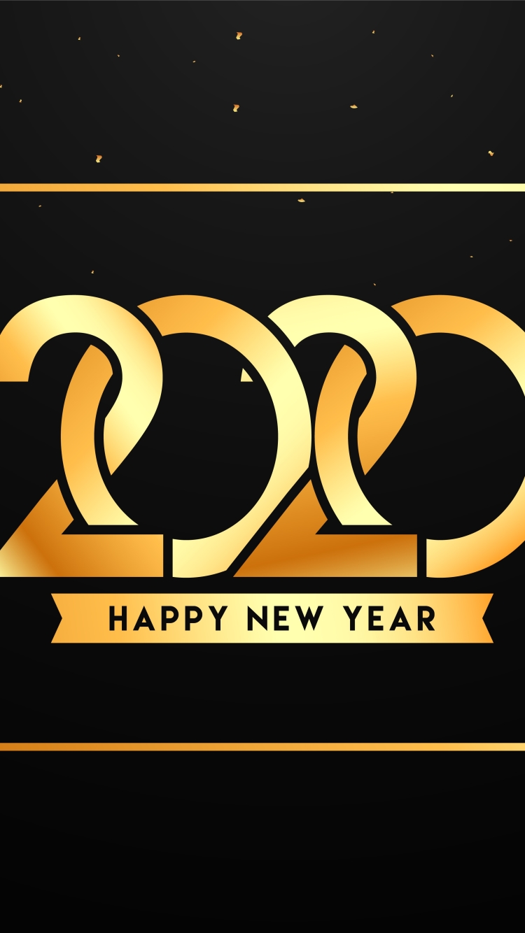 Download mobile wallpaper New Year, Holiday, Happy New Year, New Year 2020 for free.