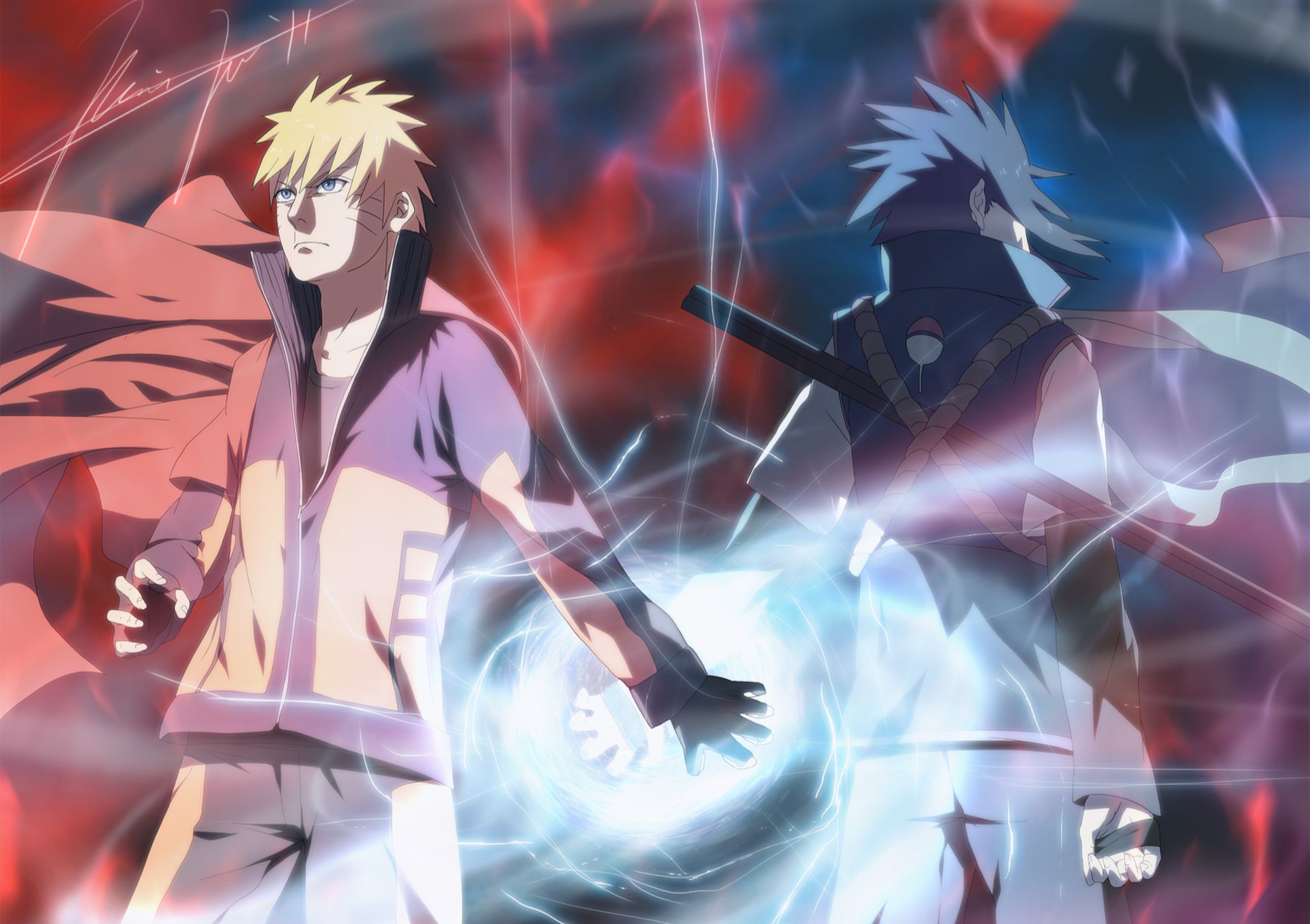 Descarga gratuita de fondo de pantalla para móvil de Naruto, Animado, Sasuke Uchiha, Naruto Uzumaki.