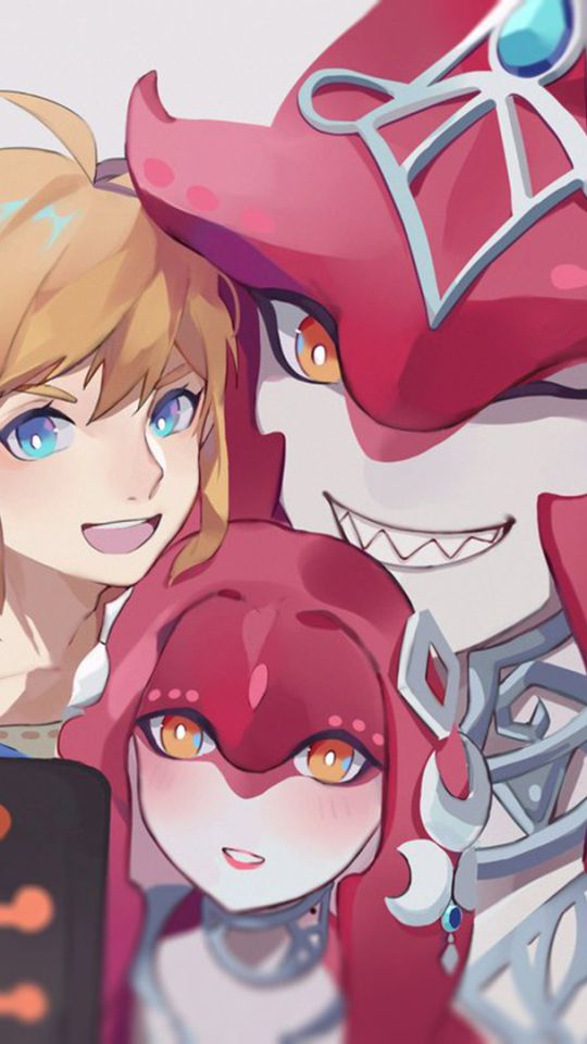 Download mobile wallpaper Link, Video Game, The Legend Of Zelda, Zelda, The Legend Of Zelda: Breath Of The Wild, Mipha (The Legend Of Zelda), Sidon (The Legend Of Zelda) for free.