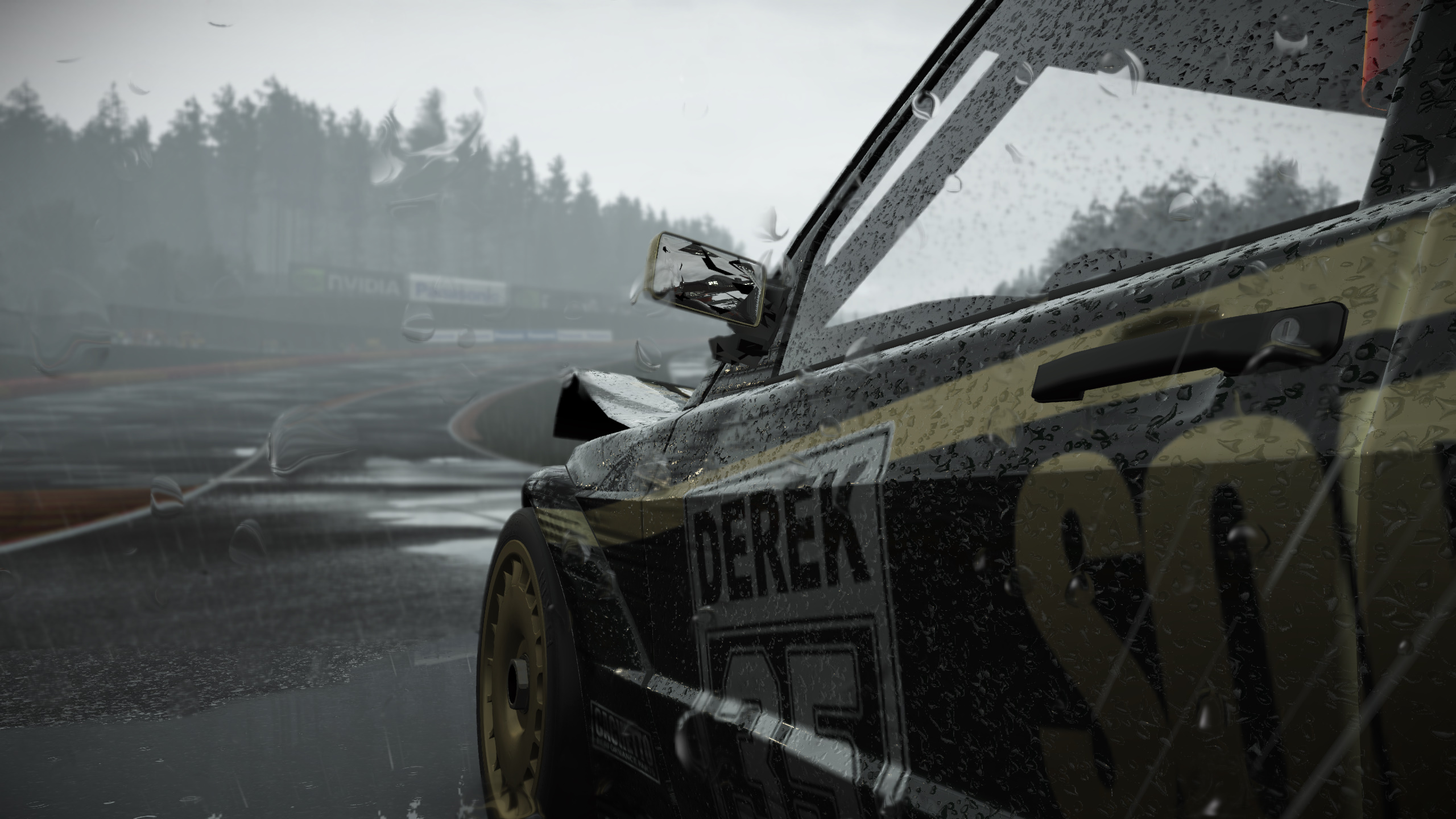 Free download wallpaper Rain, Car, Mercedes, Racing, Video Game, Project Cars on your PC desktop