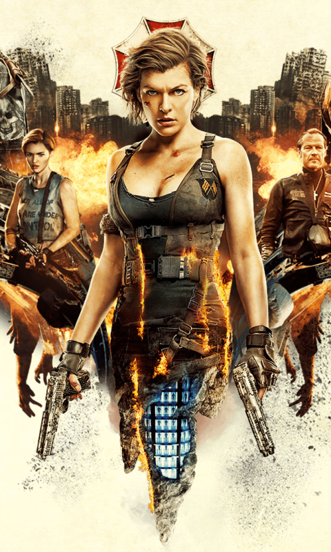 Download mobile wallpaper Resident Evil, Milla Jovovich, Movie, Claire Redfield, Ali Larter, Alice (Resident Evil), Resident Evil: The Final Chapter, William Levy for free.