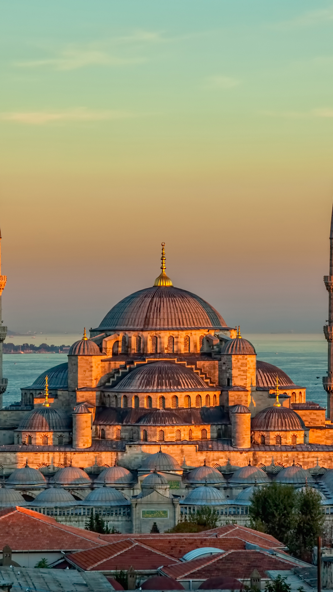 Скачать картинку Архитектура, Здание, Купол, Турция, Мечеть, Строительство, Стамбул, Религиозные, Мечеть Султана Ахмеда, Мечети в телефон бесплатно.