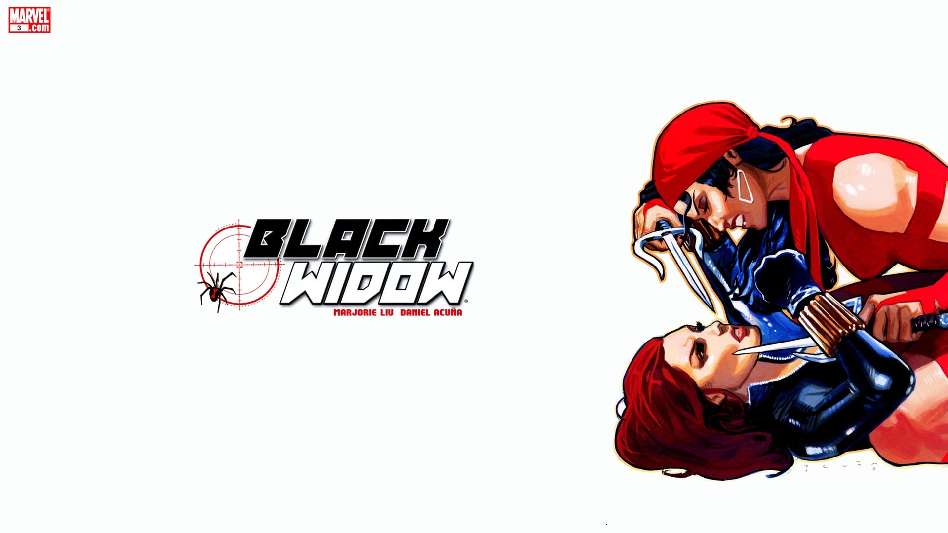 Free download wallpaper Comics, Elektra (Marvel Comics), Black Widow on your PC desktop