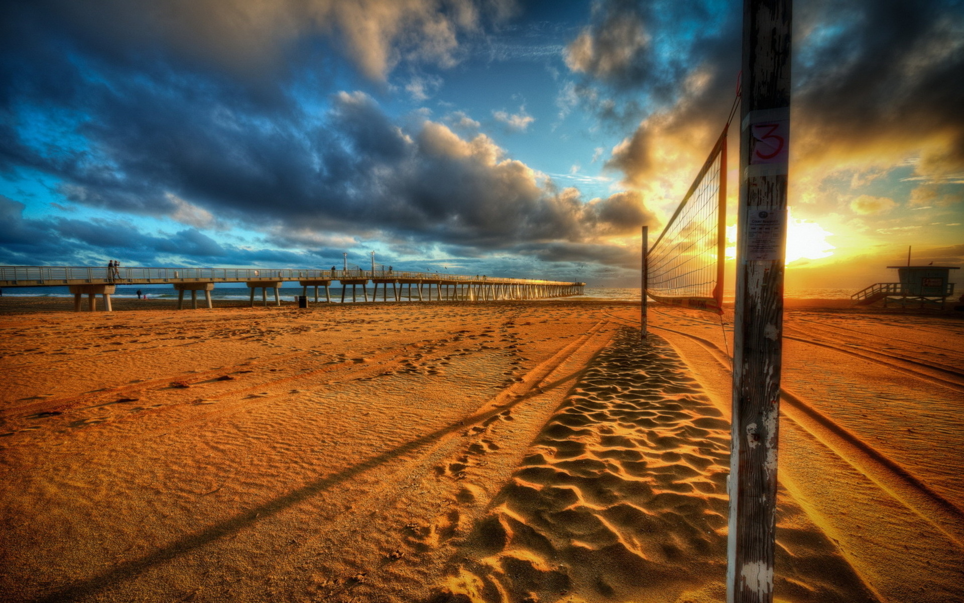 Download mobile wallpaper Landscape, Sunset, Sky, Sand, Pier, Sunrise, Hdr, Cloud, Photography, Scenic for free.