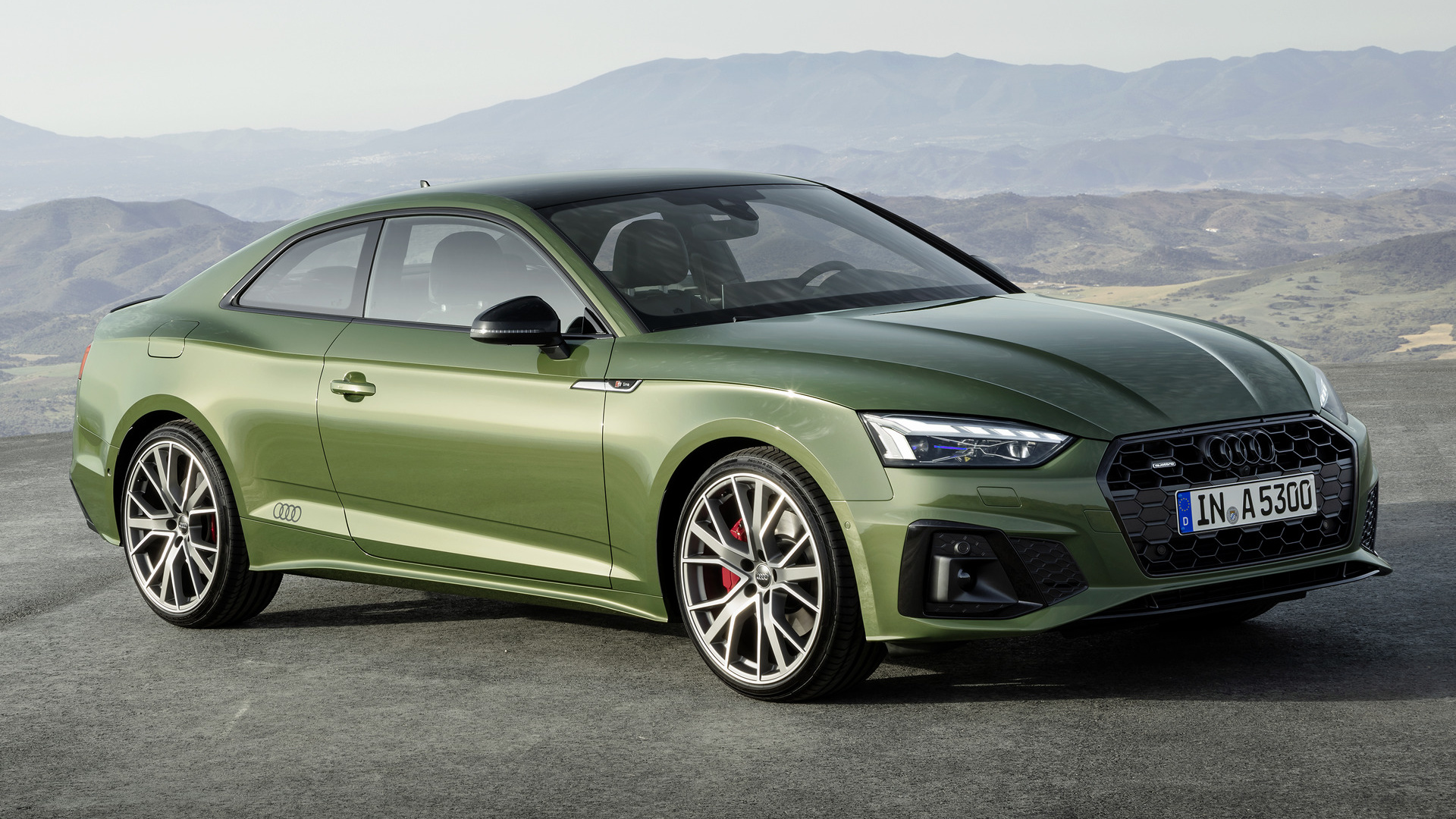 Download mobile wallpaper Audi, Car, Vehicles, Green Car, Coupé, Audi A5 Edition One for free.