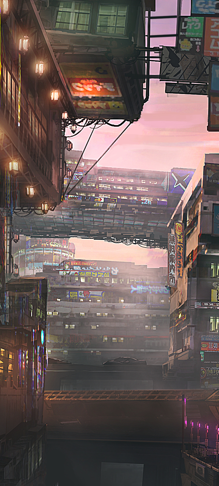 Download mobile wallpaper City, Building, Cyberpunk, Sci Fi, Futuristic for free.