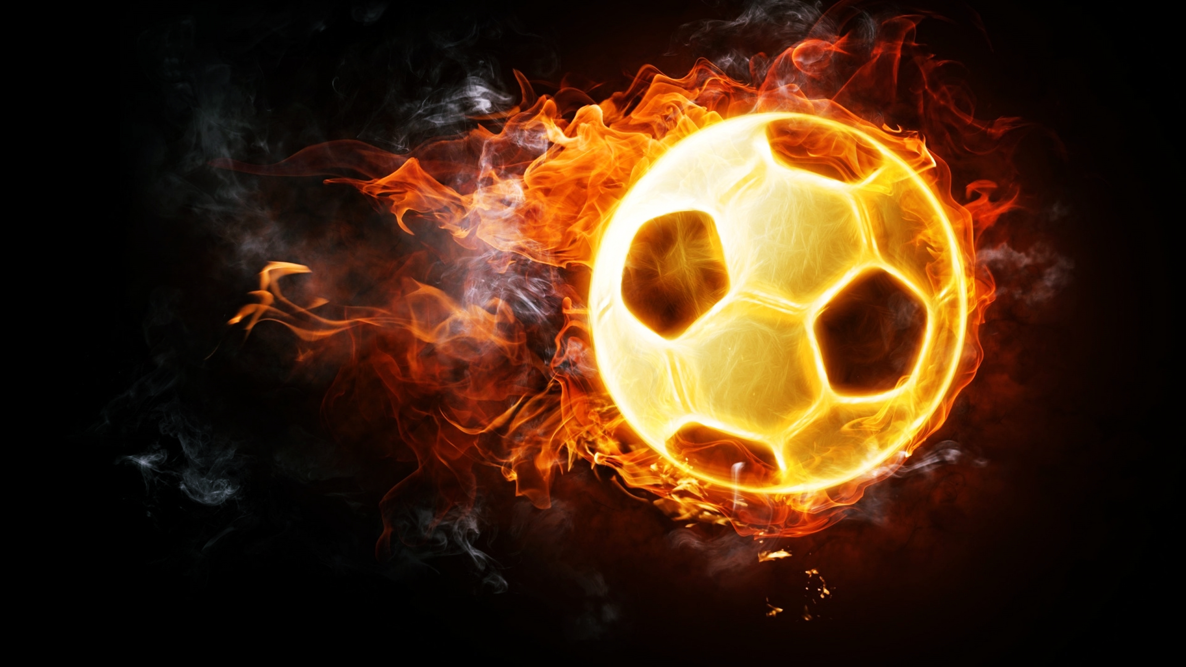 Download mobile wallpaper Sports, Soccer, Smoke, Fire for free.