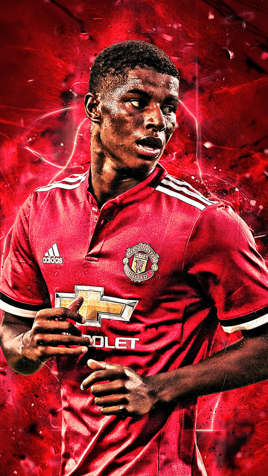 Download mobile wallpaper Sports, Soccer, Manchester United F C, Marcus Rashford for free.