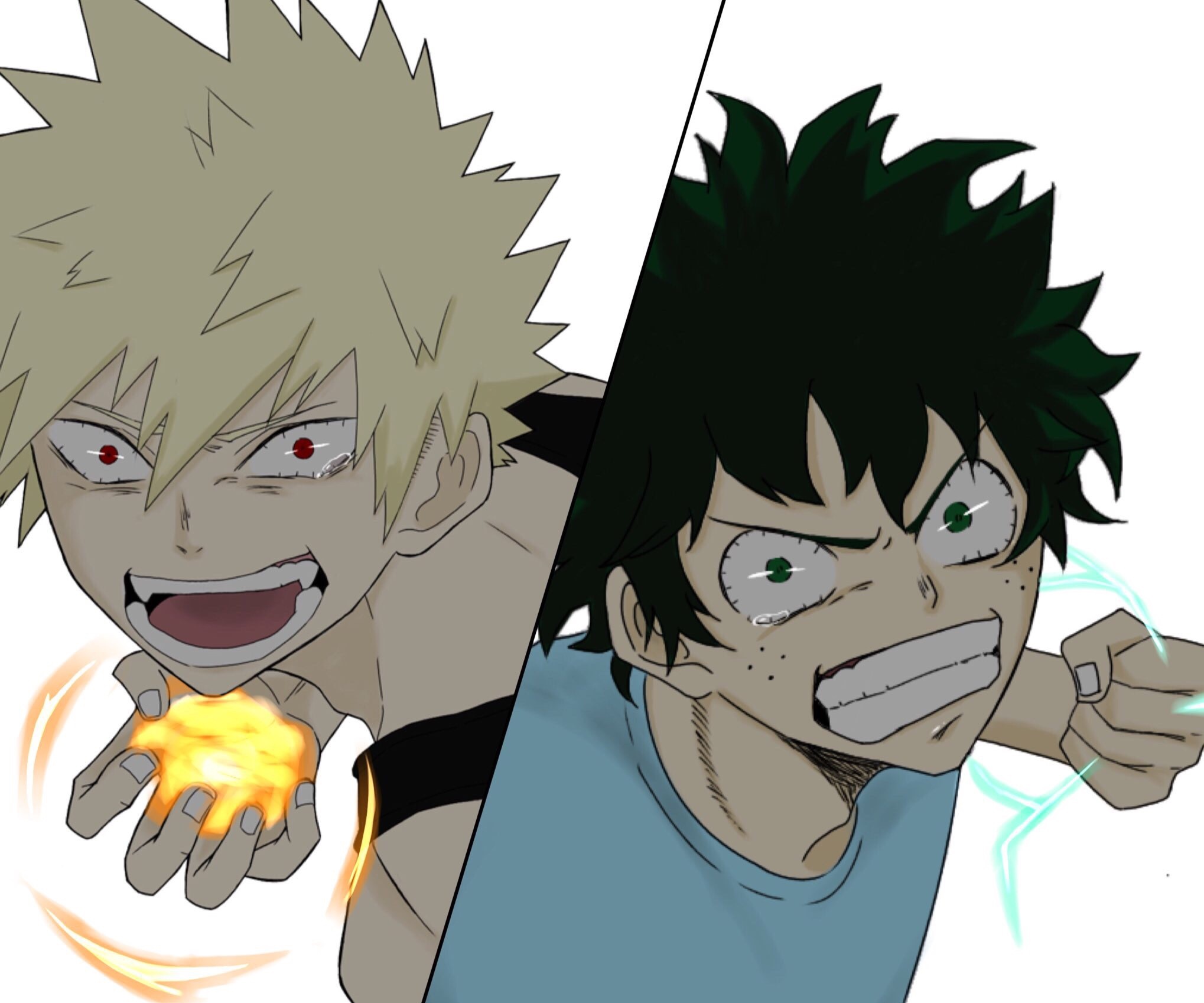 Baixar papel de parede para celular de Anime, Izuku Midoriya, Katsuki Bakugou, Minha Academia De Heróis gratuito.