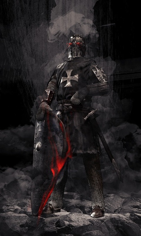 Download mobile wallpaper Fantasy, Shield, Knight for free.