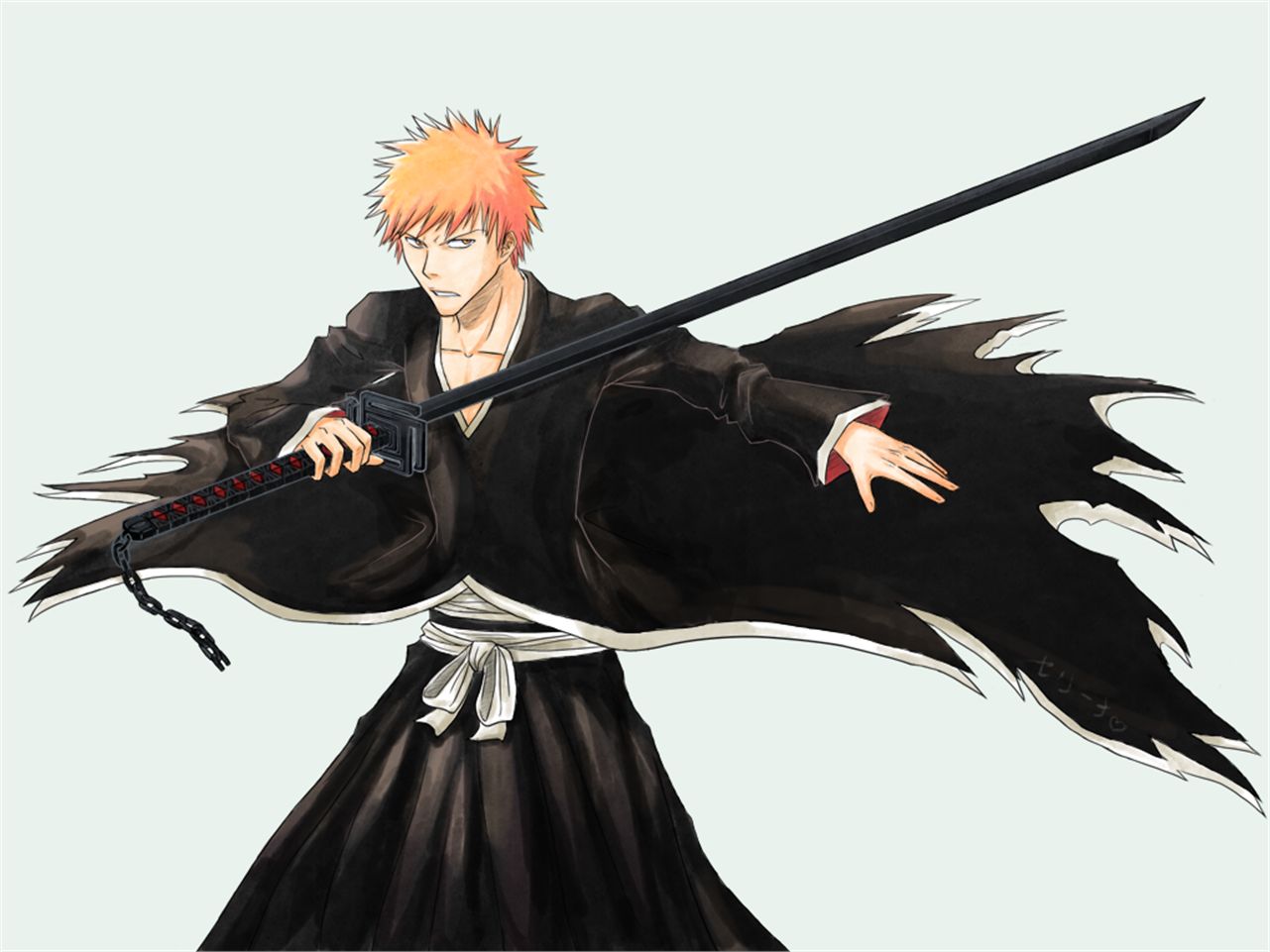 Handy-Wallpaper Bleach, Animes, Ichigo Kurosaki kostenlos herunterladen.