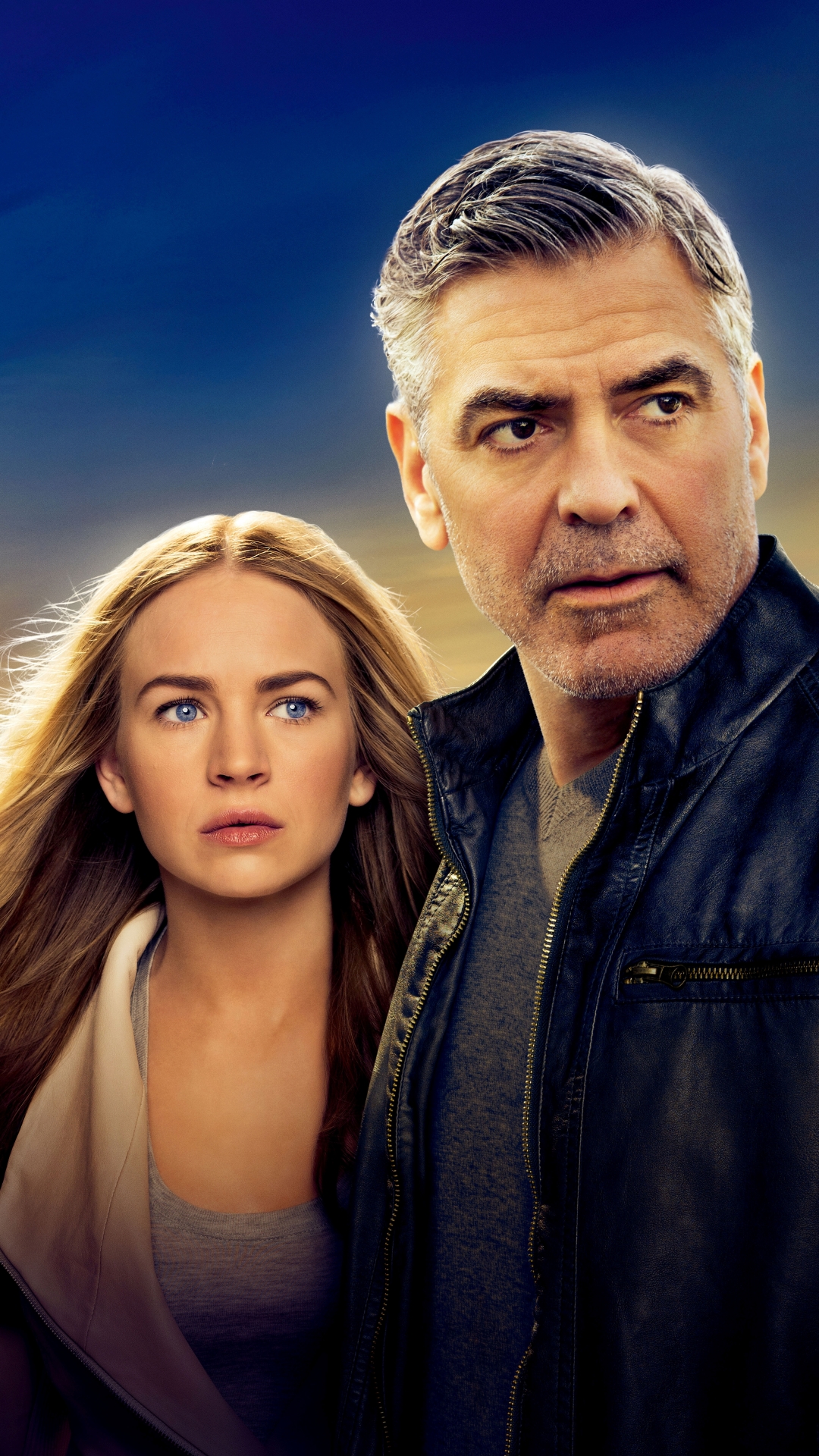 Download mobile wallpaper Movie, George Clooney, Brittany Robertson, Tomorrowland for free.