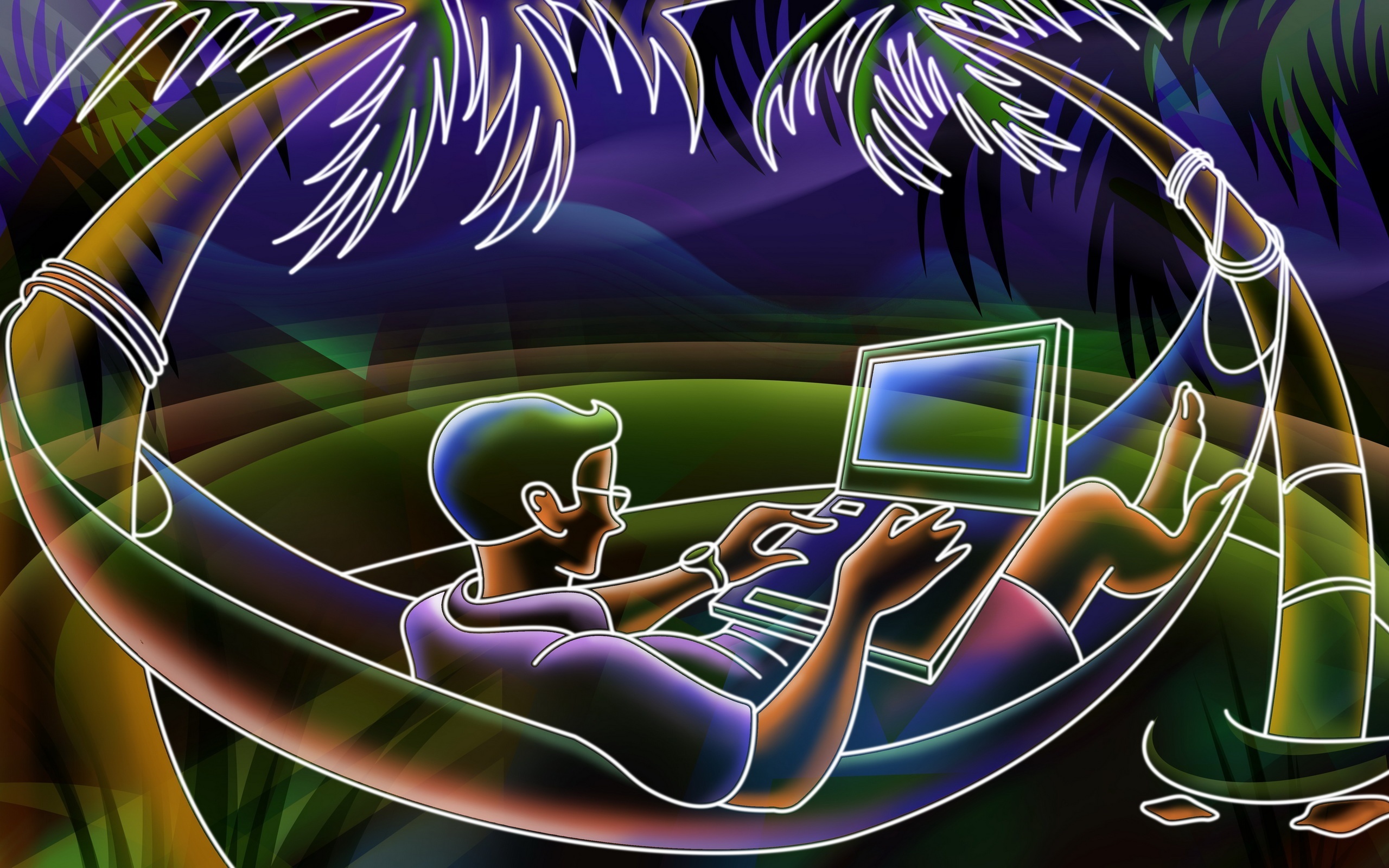 Free download wallpaper Neon, Artistic on your PC desktop
