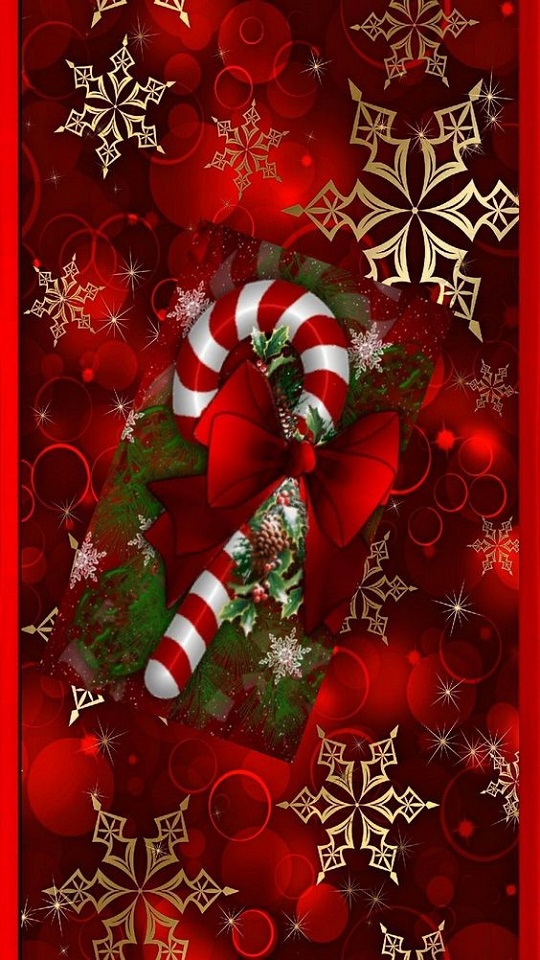 Download mobile wallpaper Christmas, Holiday, Snowflake, Candy Cane for free.