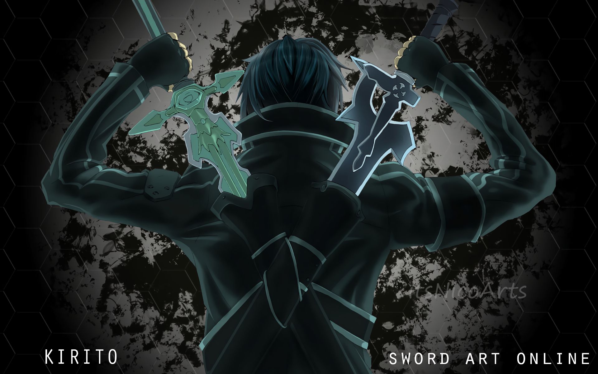 Laden Sie das Animes, Sword Art Online, Kirito (Schwertkunst Online), Kazuto Kirigaya-Bild kostenlos auf Ihren PC-Desktop herunter