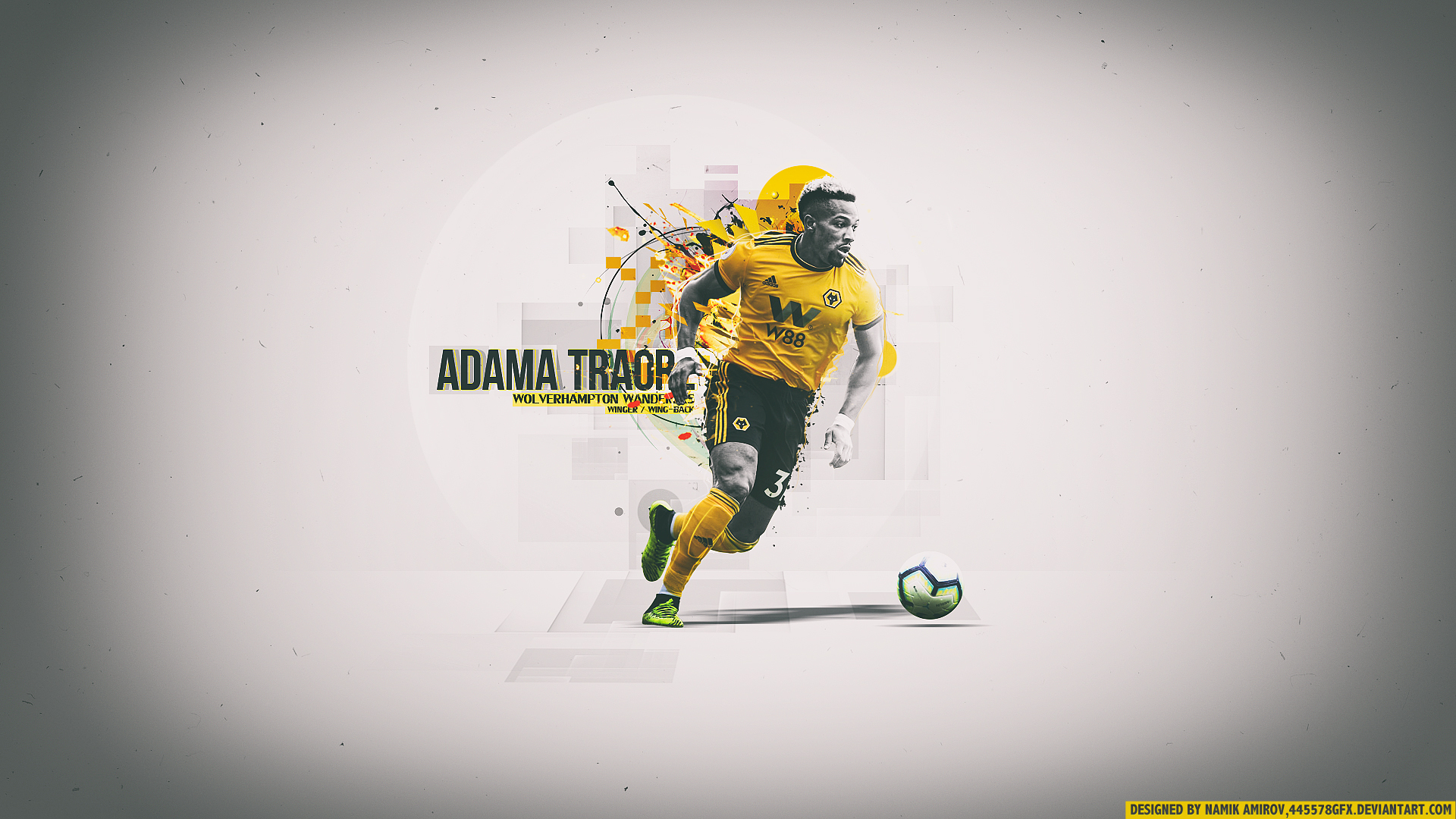 Laden Sie Adama Traore HD-Desktop-Hintergründe herunter
