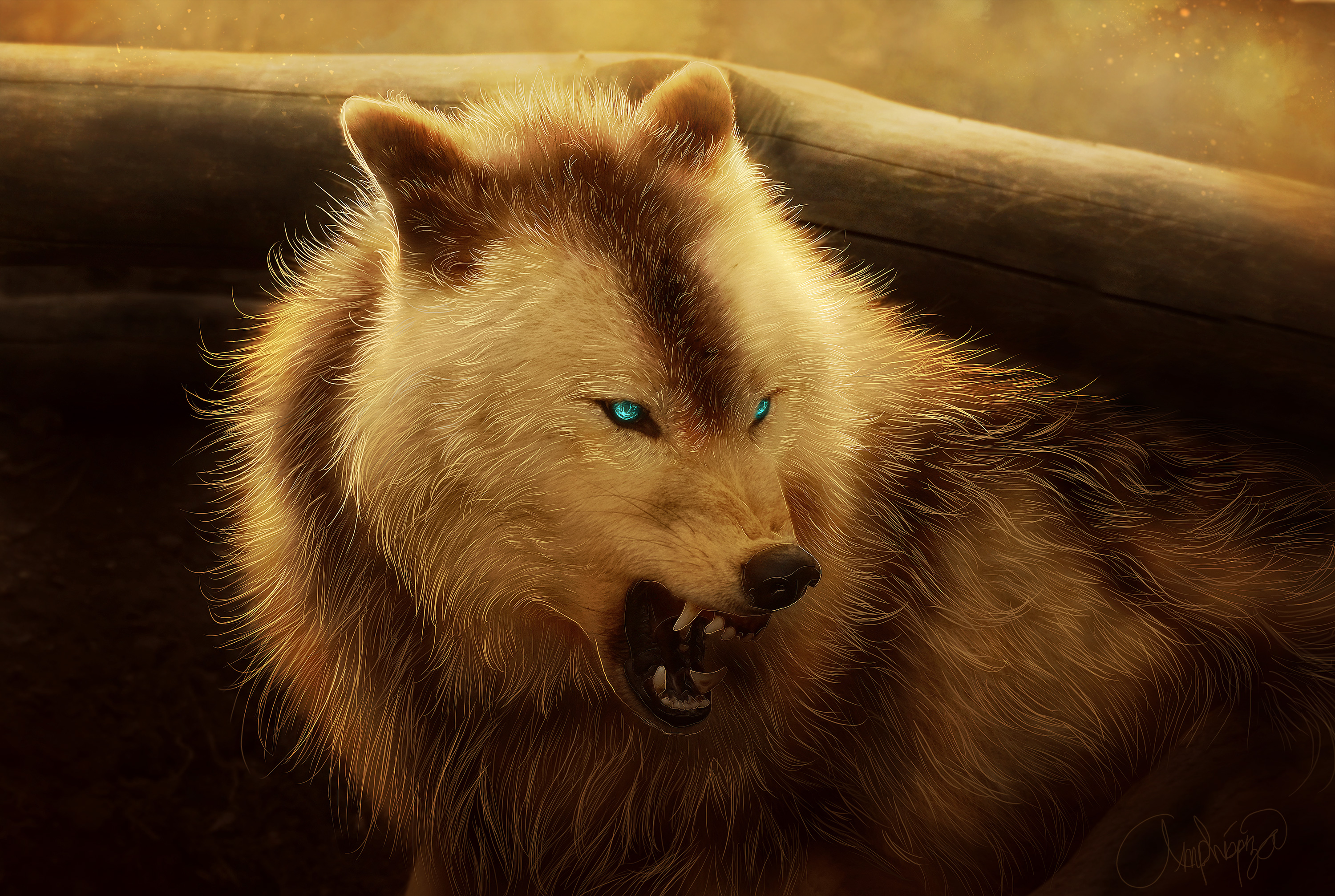 Download mobile wallpaper Fantasy Animals, Wolf, Fantasy for free.