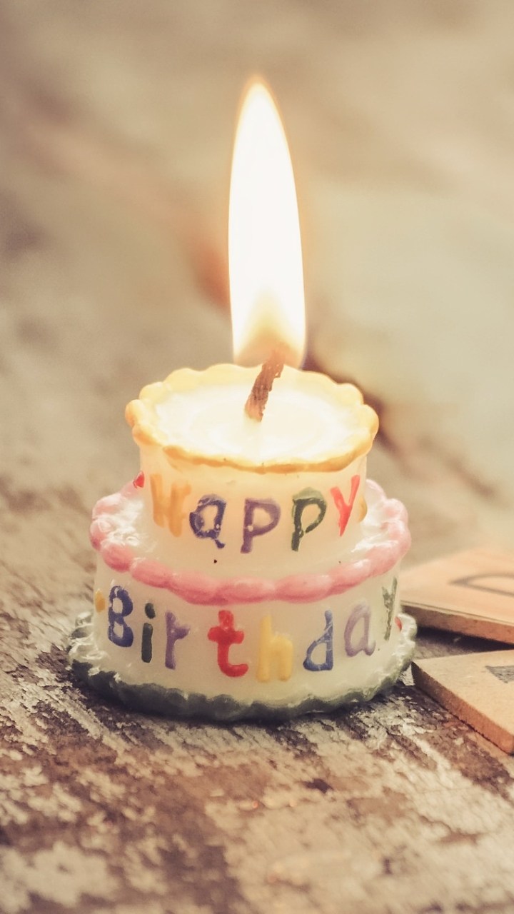 Download mobile wallpaper Holiday, Candle, Birthday, Happy Birthday for free.