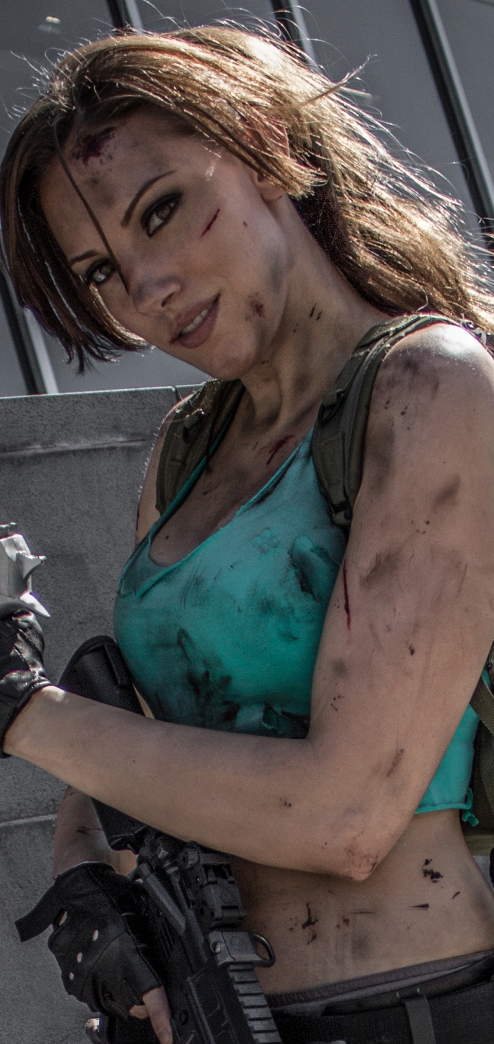 Handy-Wallpaper Frauen, Lara Croft, Cosplay, Grabräuber kostenlos herunterladen.