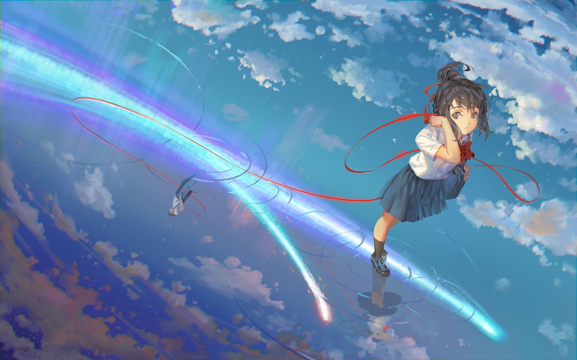 Download mobile wallpaper Anime, Your Name, Kimi No Na Wa, Mitsuha Miyamizu for free.