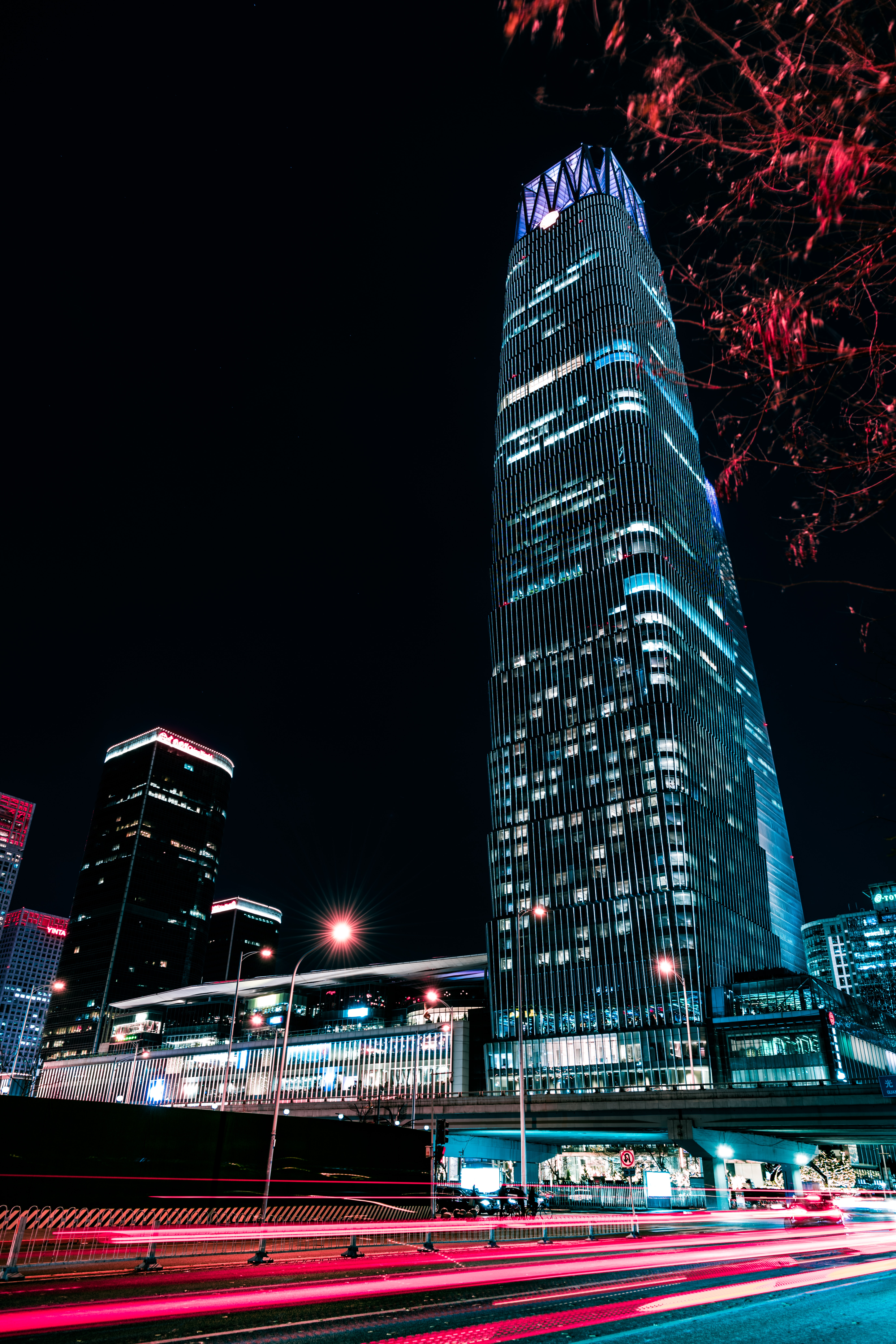 Descarga gratis la imagen Ciudad Nocturna, Edificio, Torre, Ciudades, Rascacielos, Ciudad De Noche, Arquitectura en el escritorio de tu PC