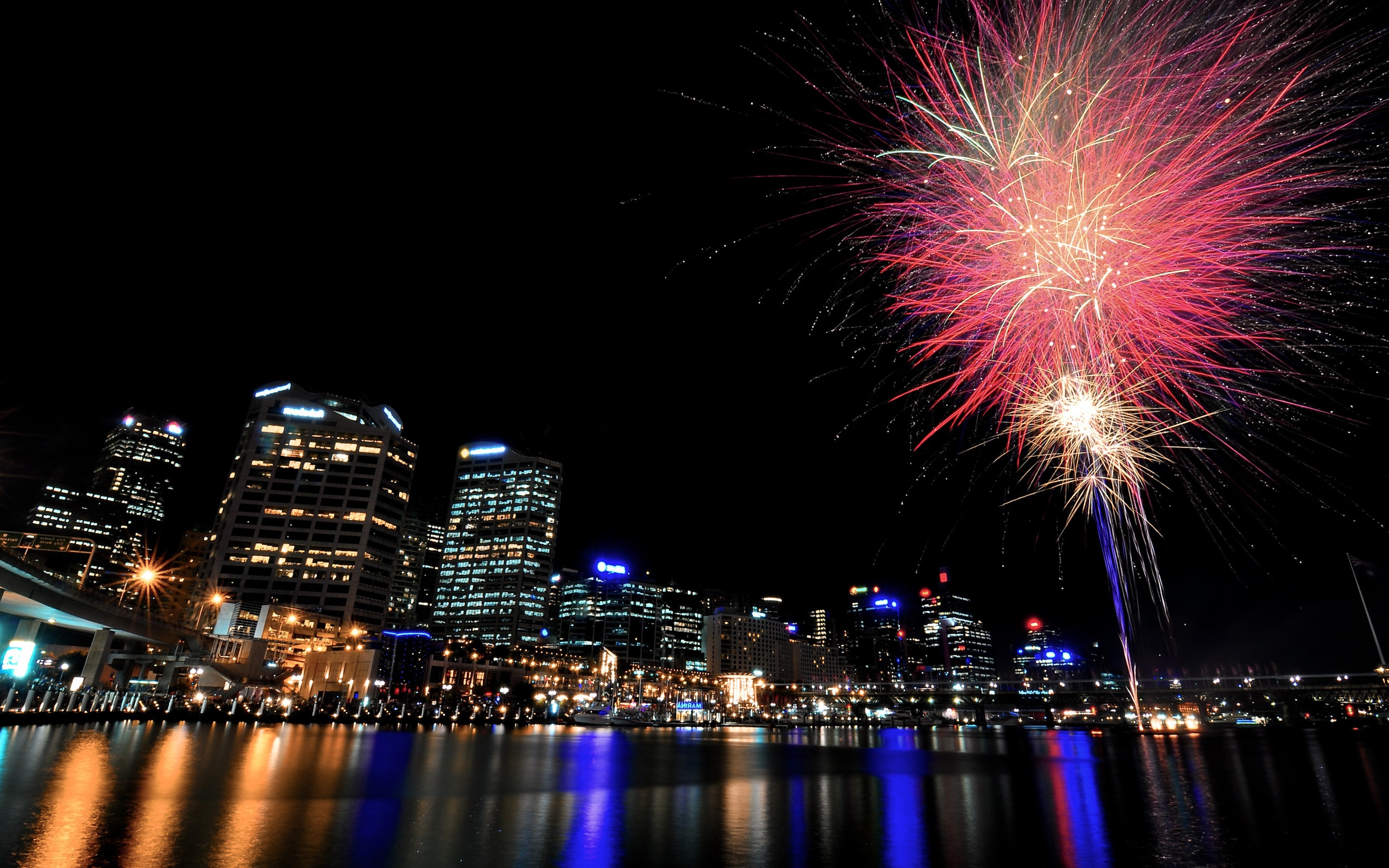 Free download wallpaper Fireworks, Photography on your PC desktop