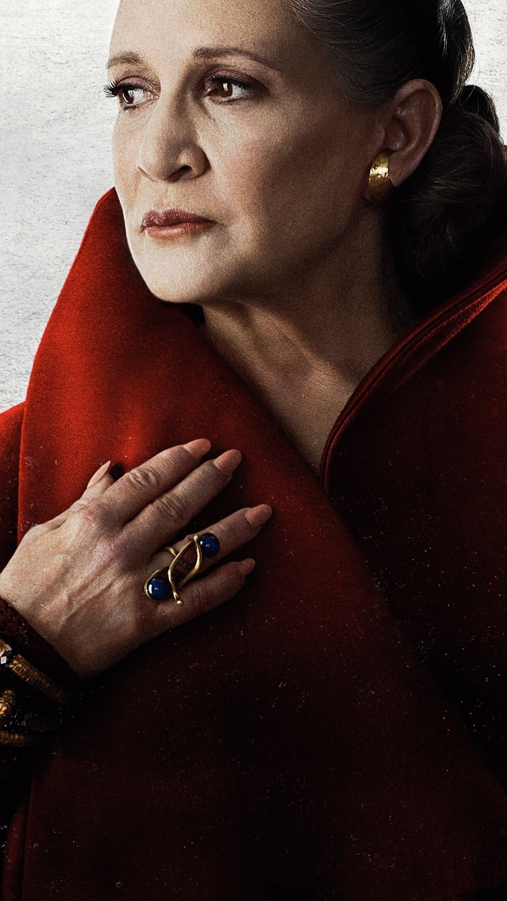 Download mobile wallpaper Star Wars, Movie, Leia Organa, Carrie Fisher, Star Wars: The Last Jedi for free.