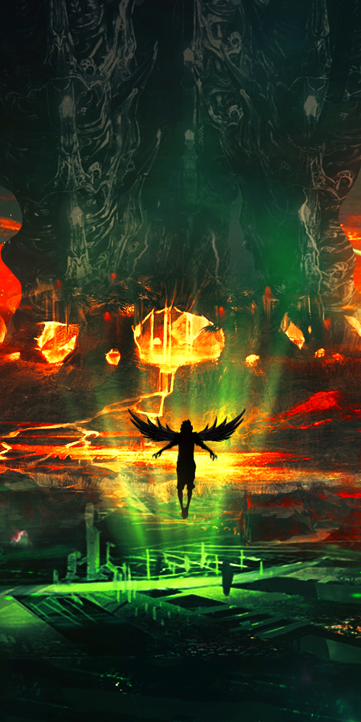 Download mobile wallpaper Fantasy, Dark, Angel for free.