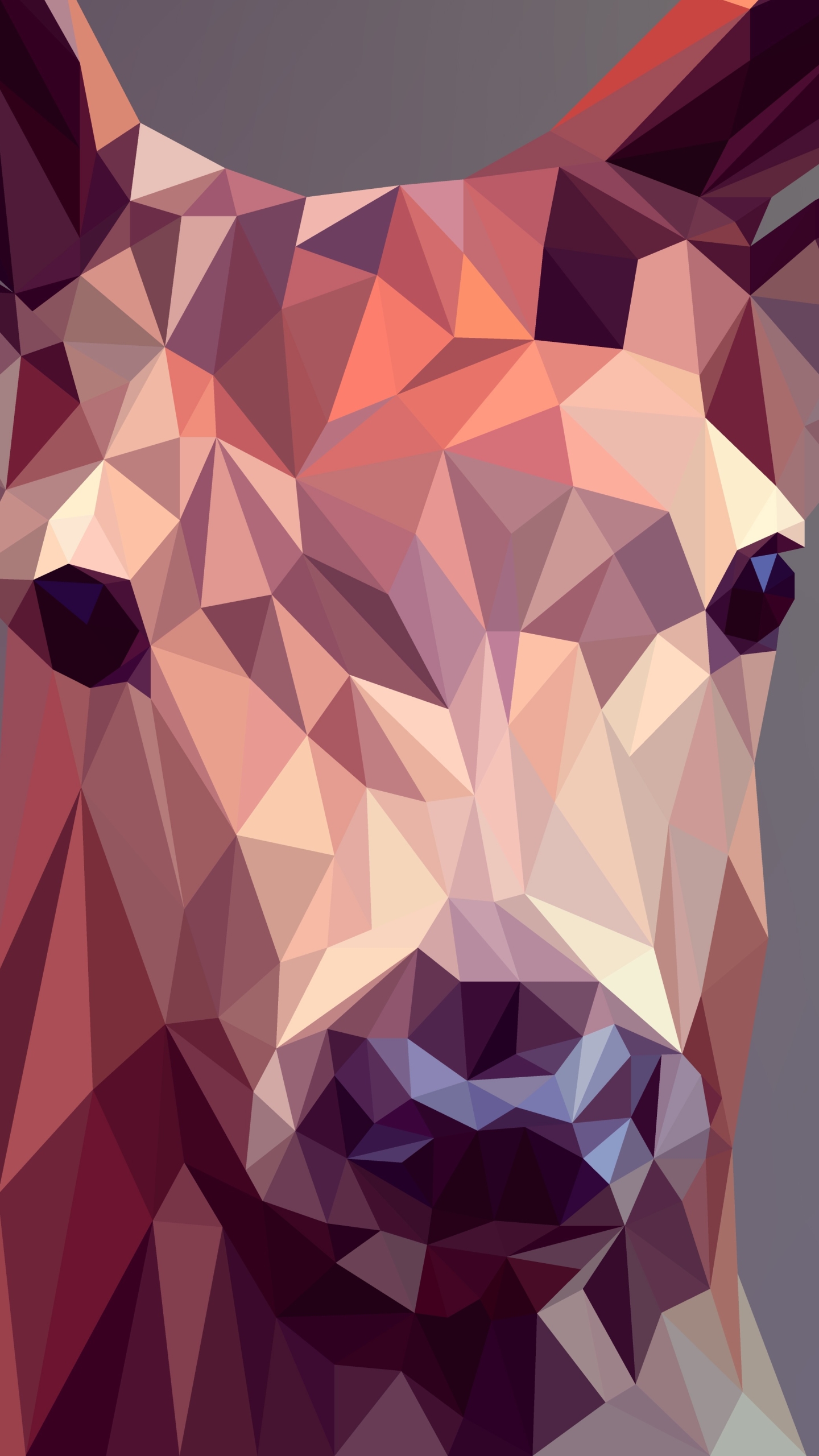 Download mobile wallpaper Abstract, Deer, Facets, Polygon, Low Poly for free.