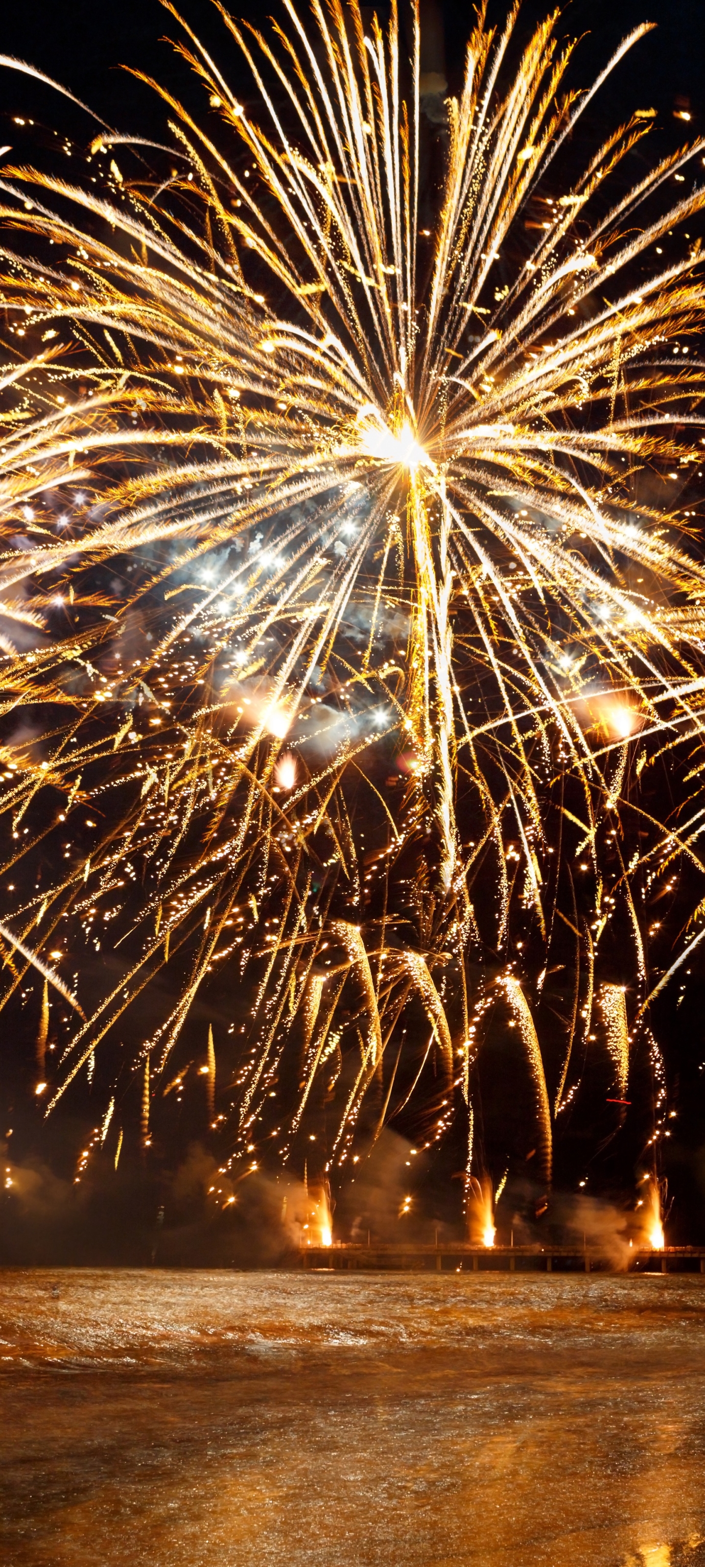 Download mobile wallpaper Night, Fireworks, Photography for free.