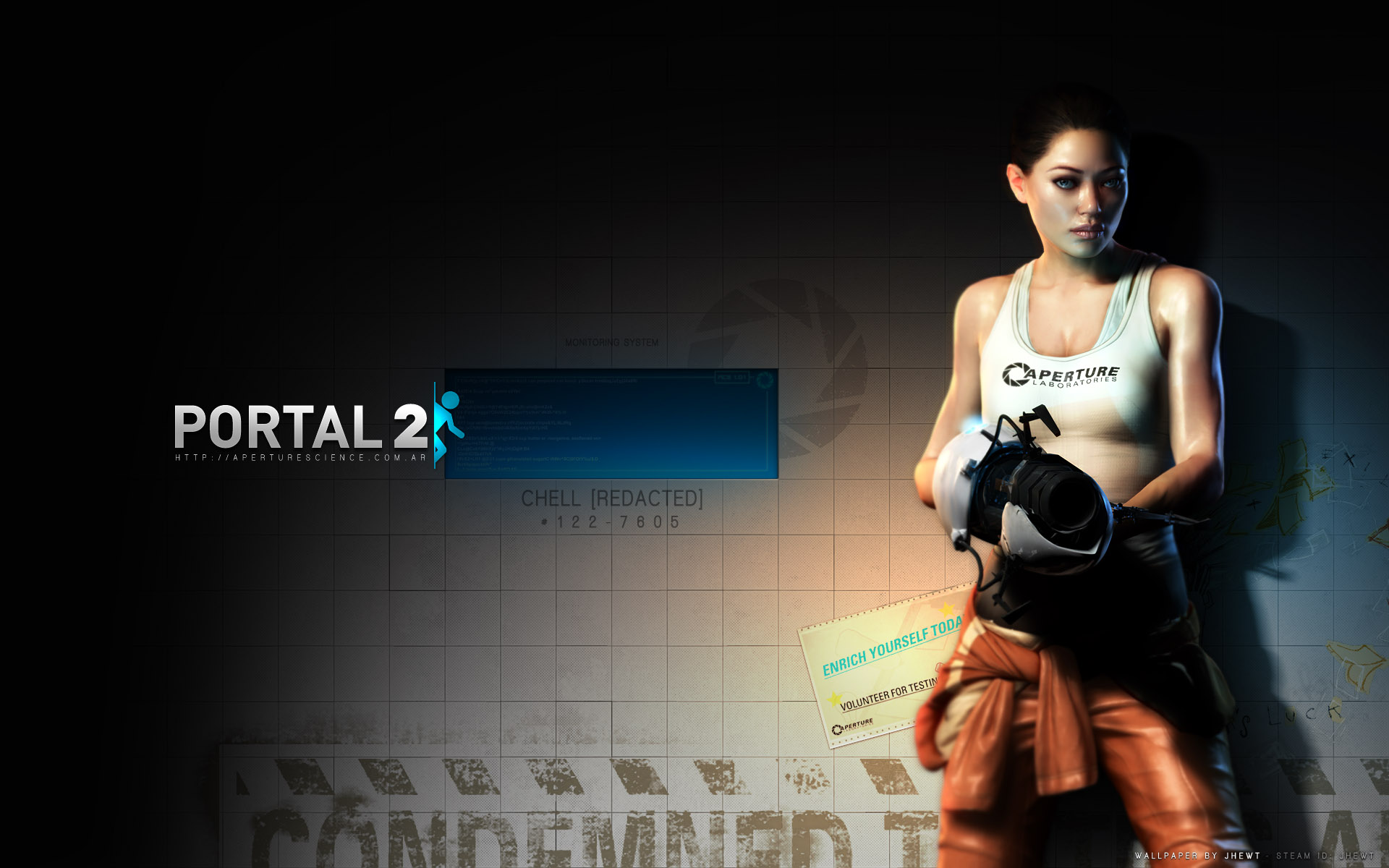 video game, portal 2, portal Full HD