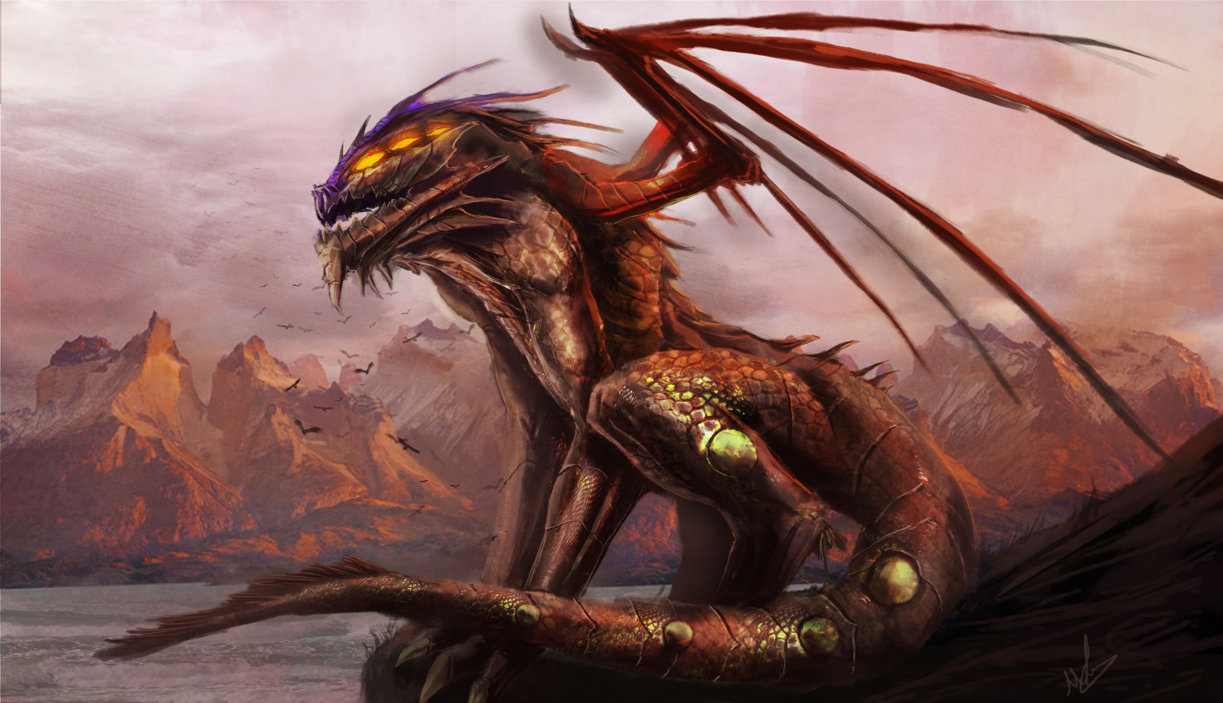 Download mobile wallpaper Fantasy, Dragon for free.