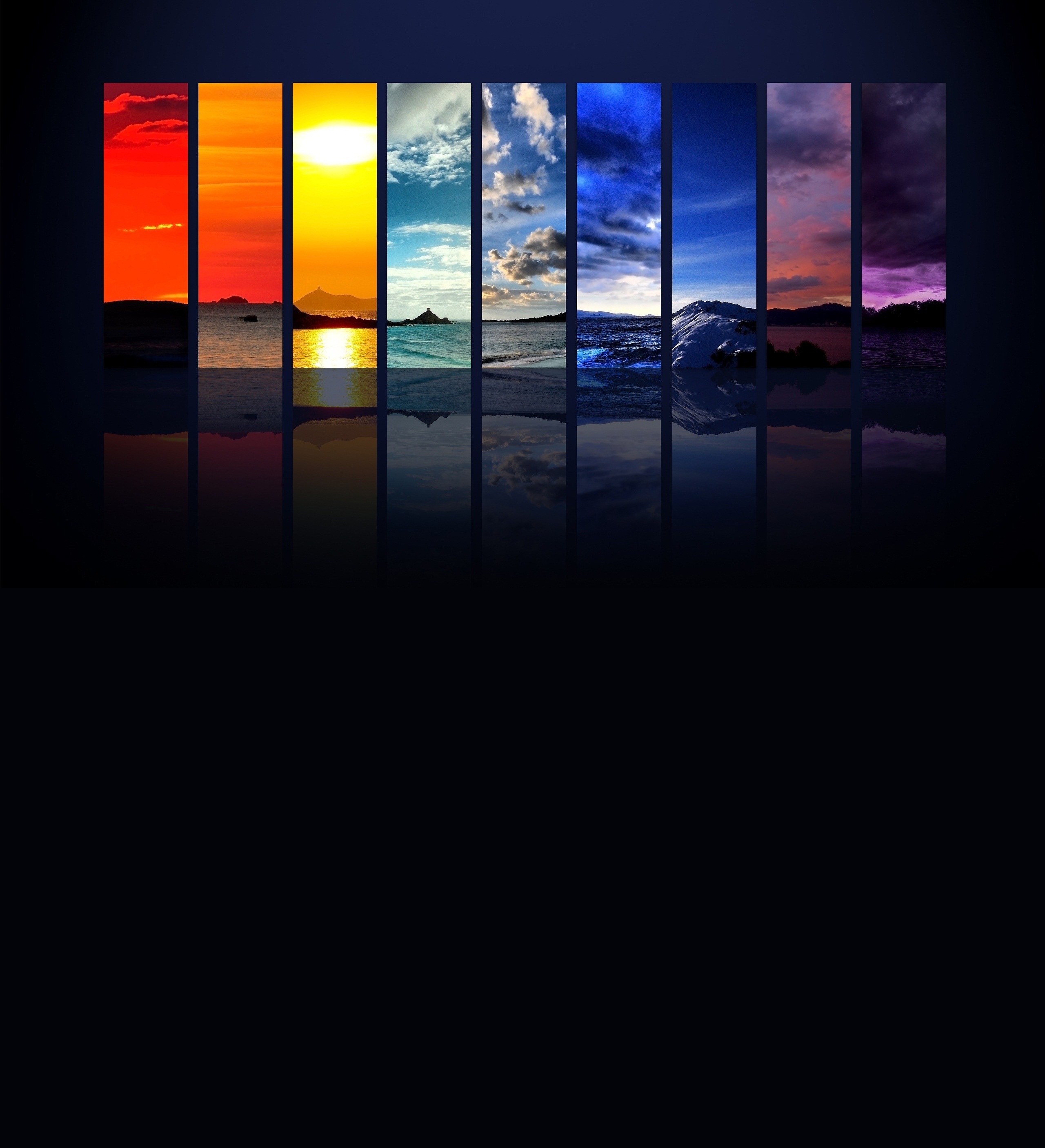 Free download wallpaper Background, Rainbow, Landscape on your PC desktop