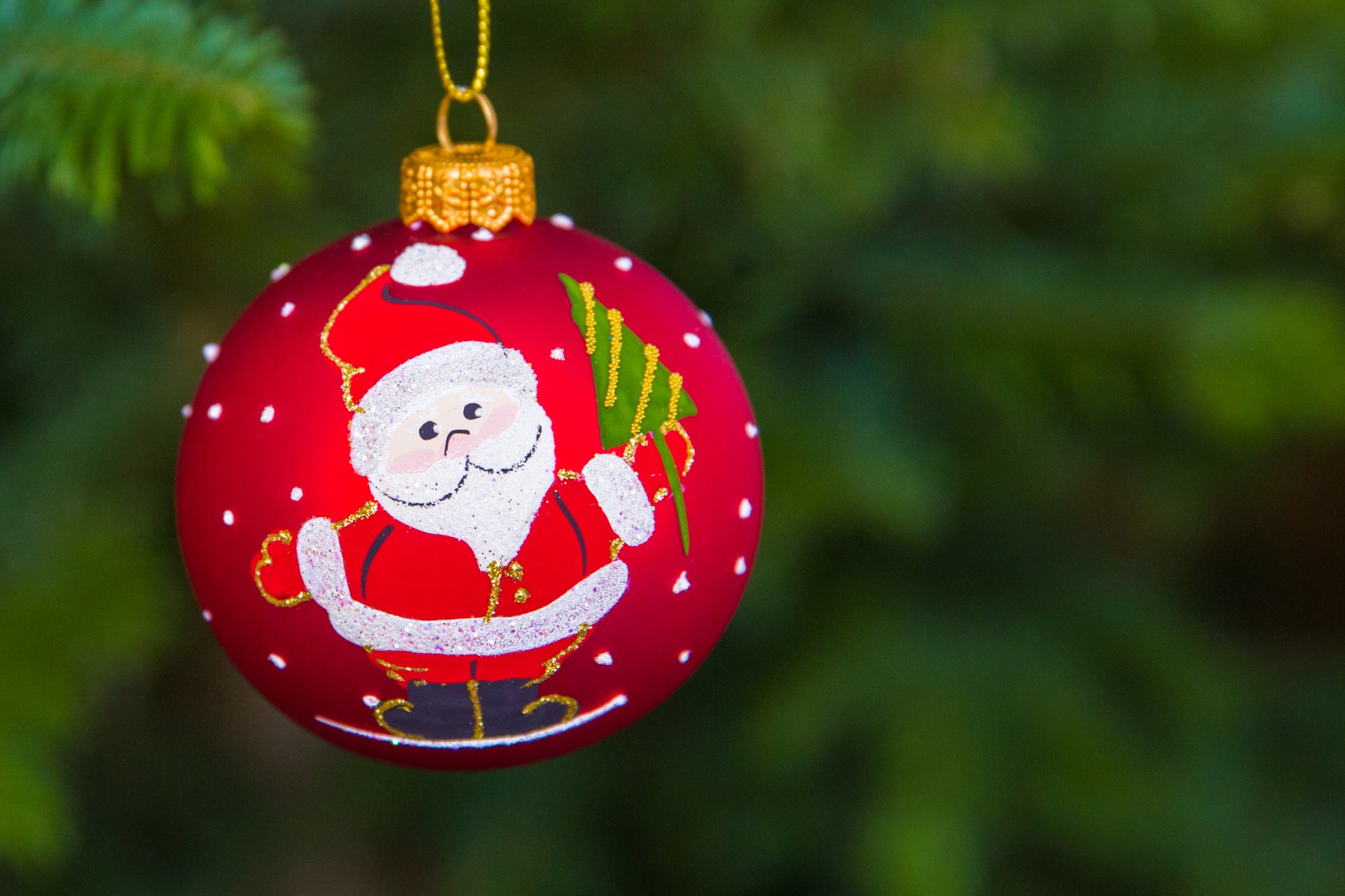 Free download wallpaper Christmas, Holiday, Santa, Christmas Ornaments, Depth Of Field on your PC desktop