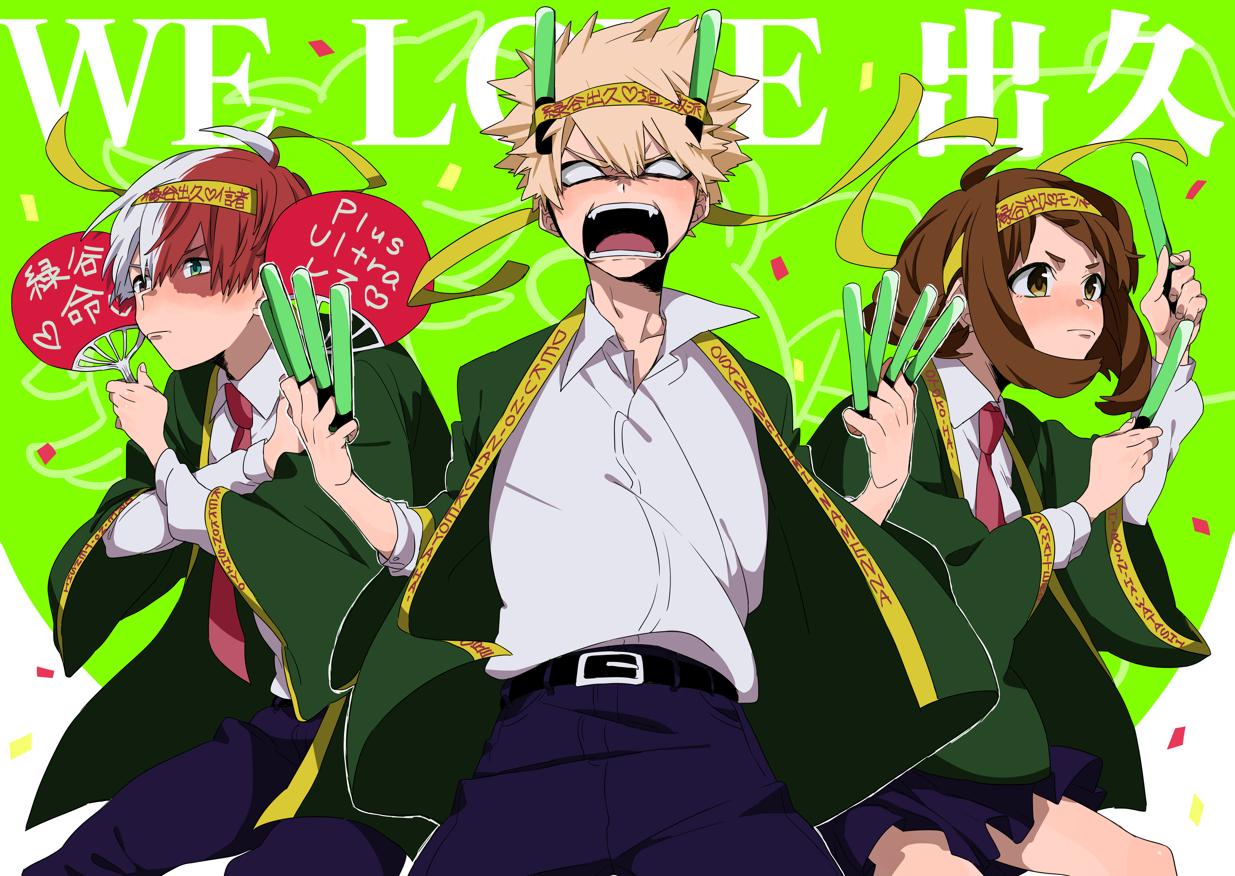 Free download wallpaper Anime, Shoto Todoroki, Katsuki Bakugou, My Hero Academia, Ochaco Uraraka on your PC desktop
