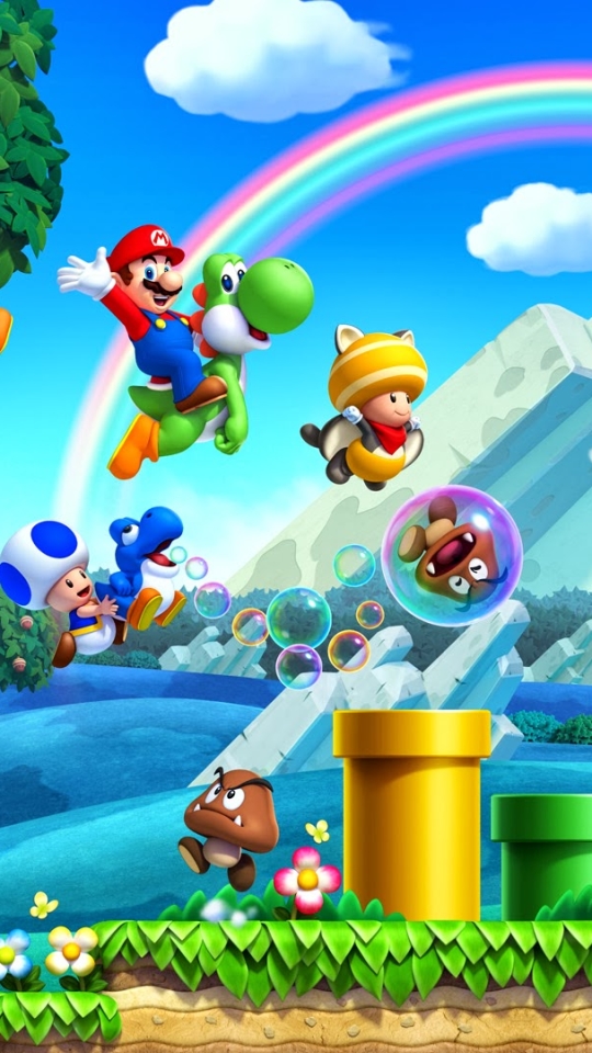 Скачать картинку Видеоигры, Марио, Новый Super Mario Bros U в телефон бесплатно.