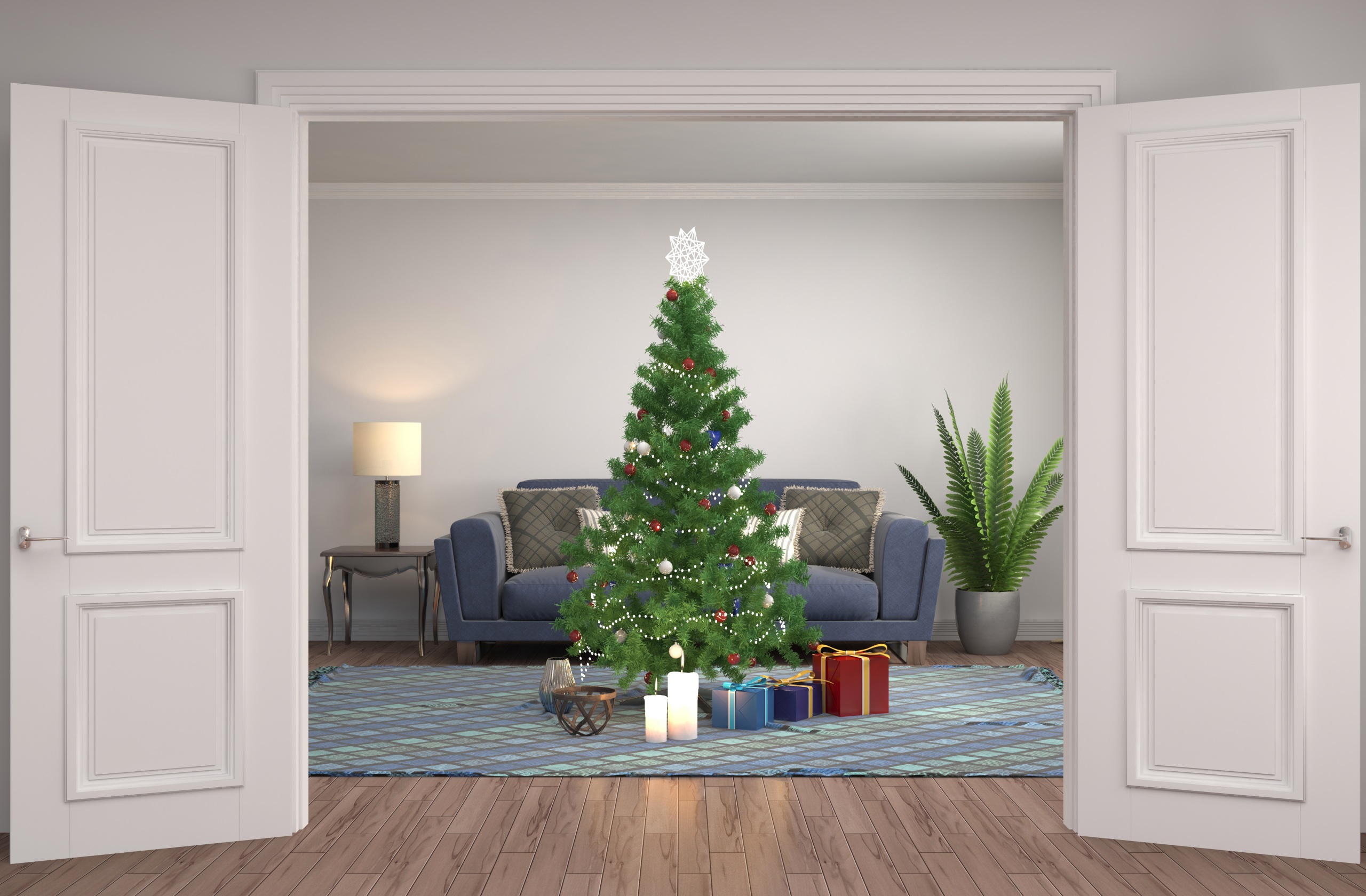 Free download wallpaper Christmas, Holiday, Gift, Christmas Tree on your PC desktop