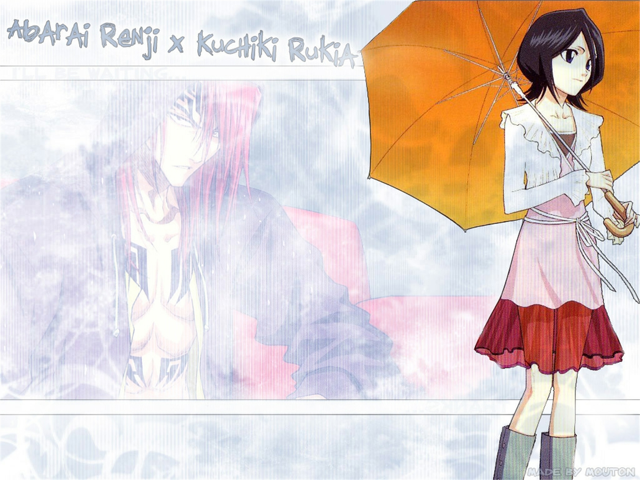 Handy-Wallpaper Bleach, Rukia Kuchiki, Animes kostenlos herunterladen.