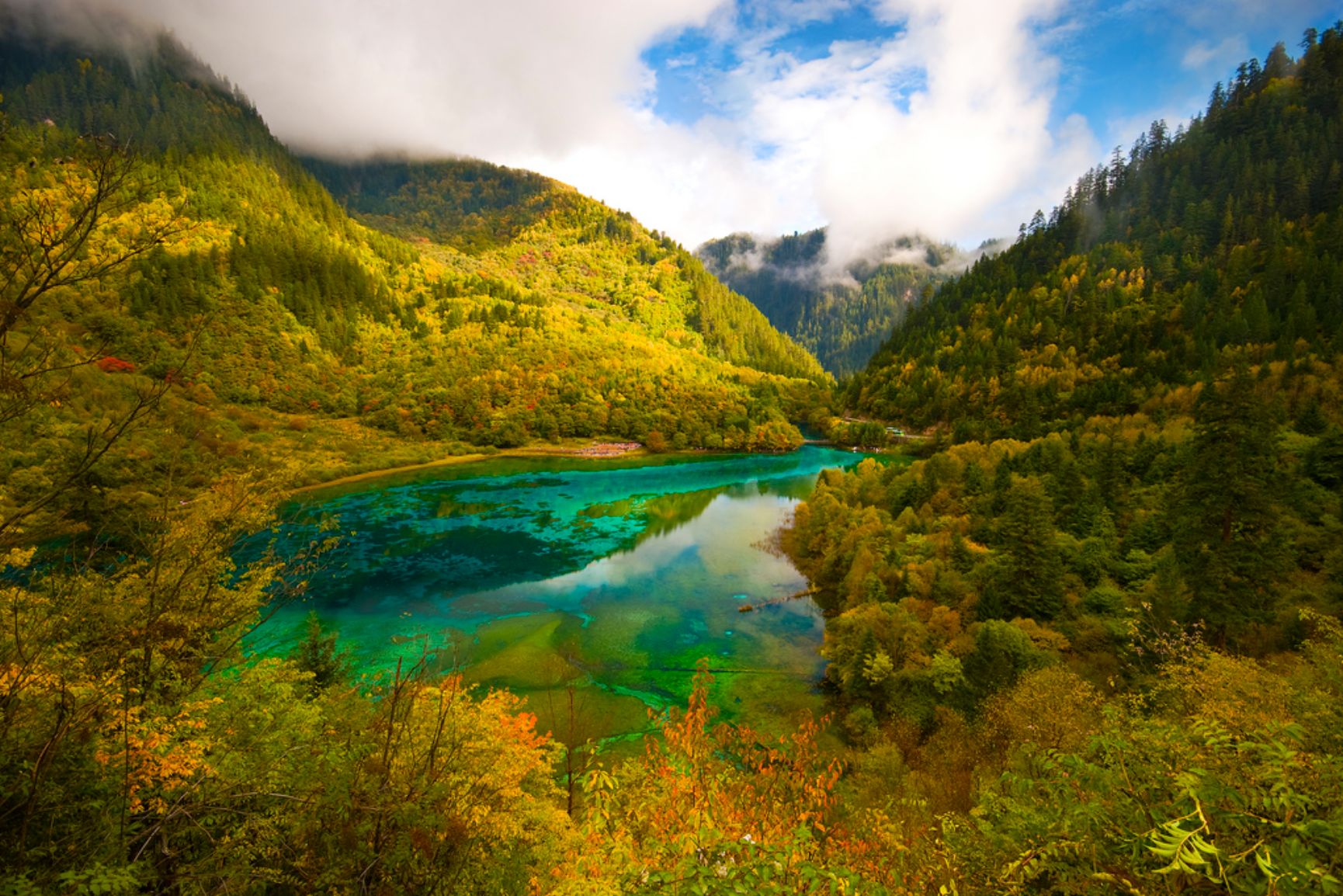Laden Sie das Seen, See, Wald, Baum, China, Erde/natur-Bild kostenlos auf Ihren PC-Desktop herunter