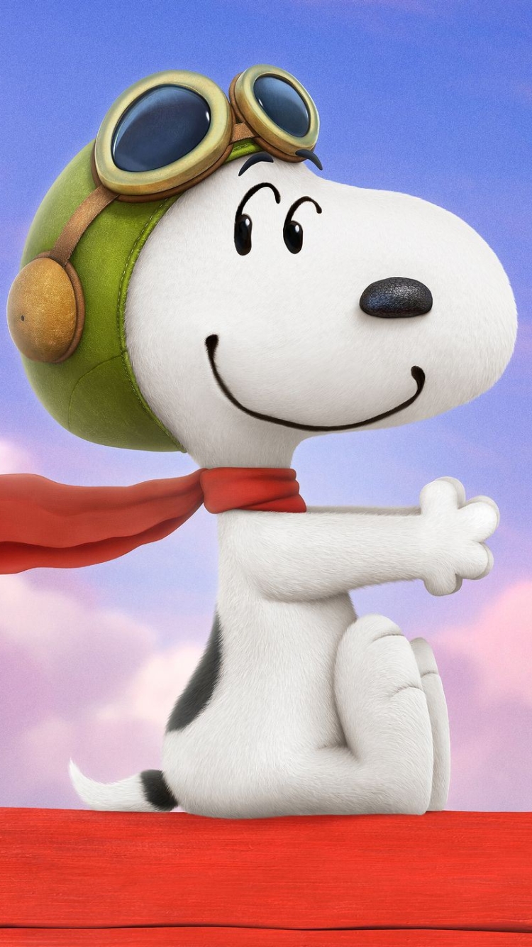 Download mobile wallpaper Scarf, Movie, Red Baron, Snoopy, The Peanuts Movie for free.