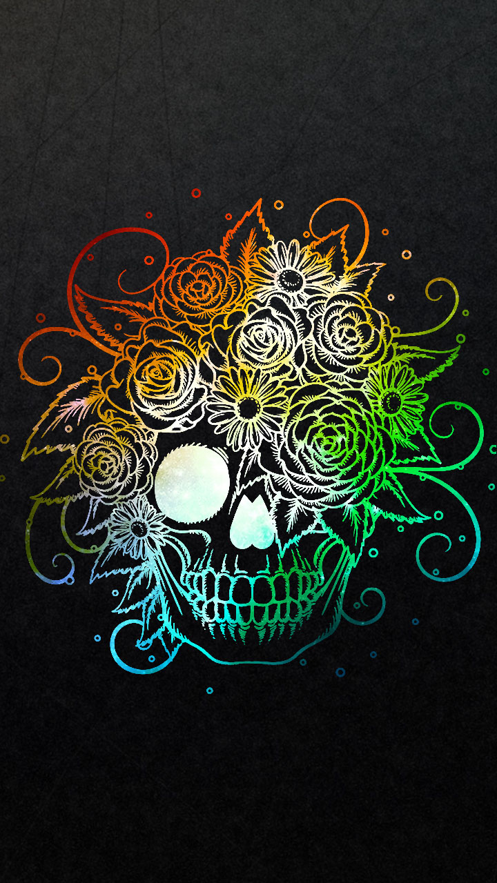 Download mobile wallpaper Dark, Skull for free.