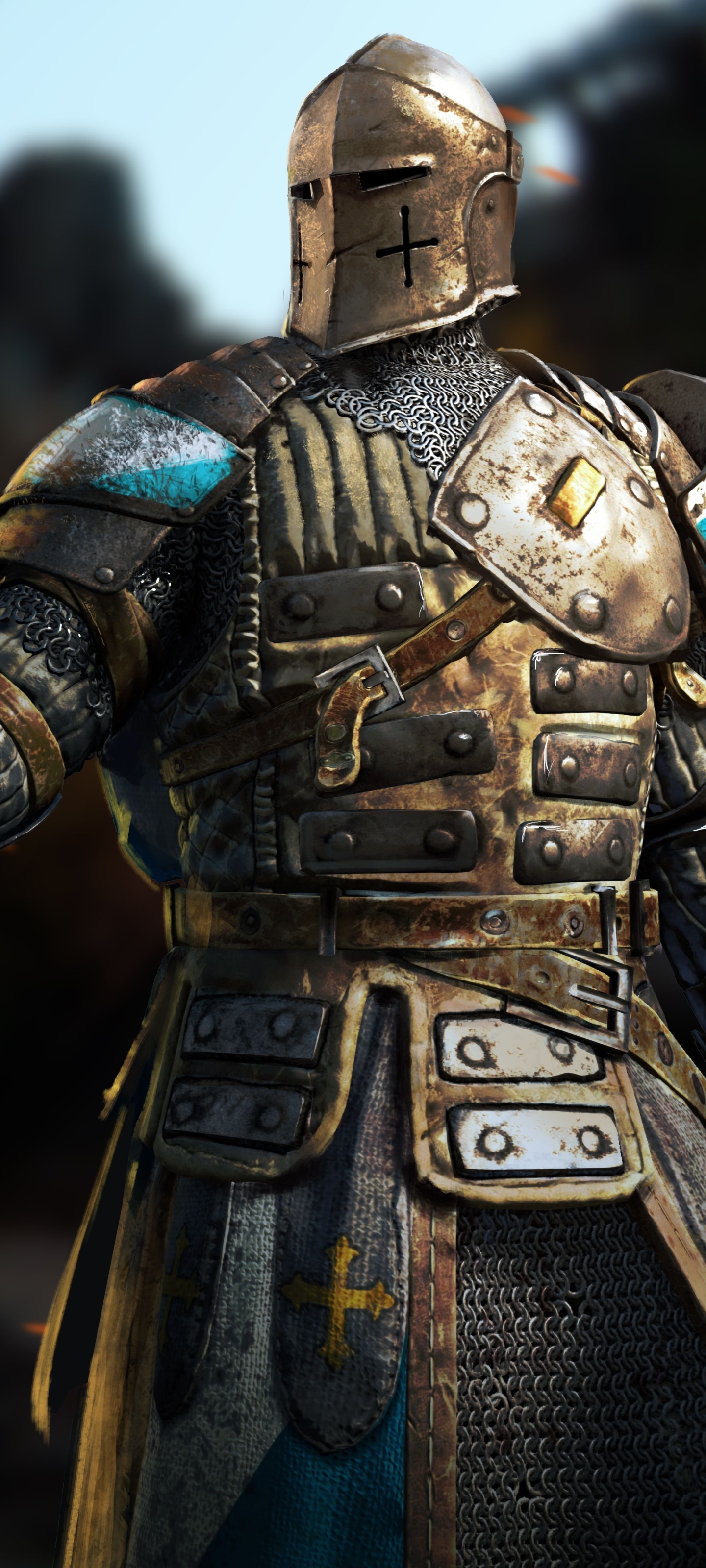 Handy-Wallpaper Helm, Krieger, Ritter, Rüstung, Computerspiele, For Honor kostenlos herunterladen.