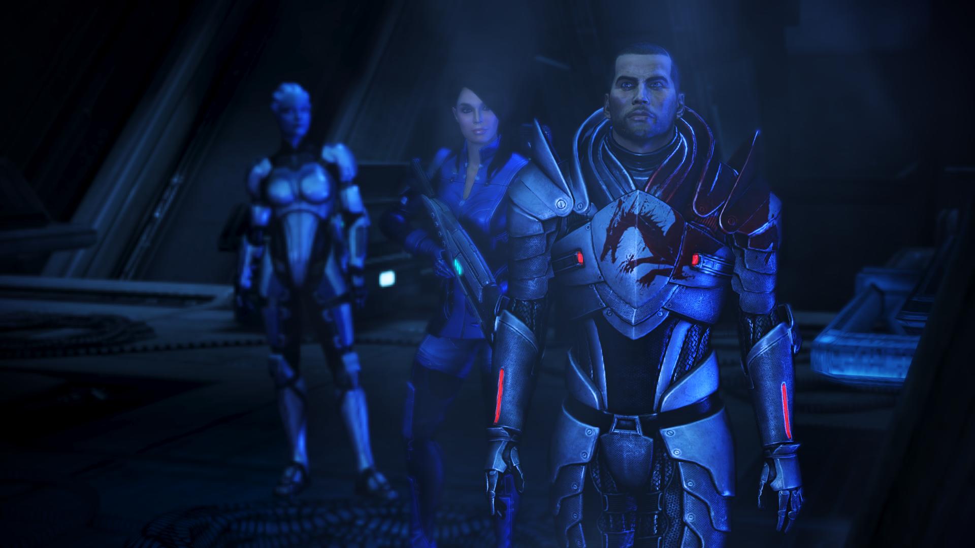Download mobile wallpaper Mass Effect 3, Ashley Williams, Commander Shepard, Liara T'soni, Mass Effect, Video Game for free.