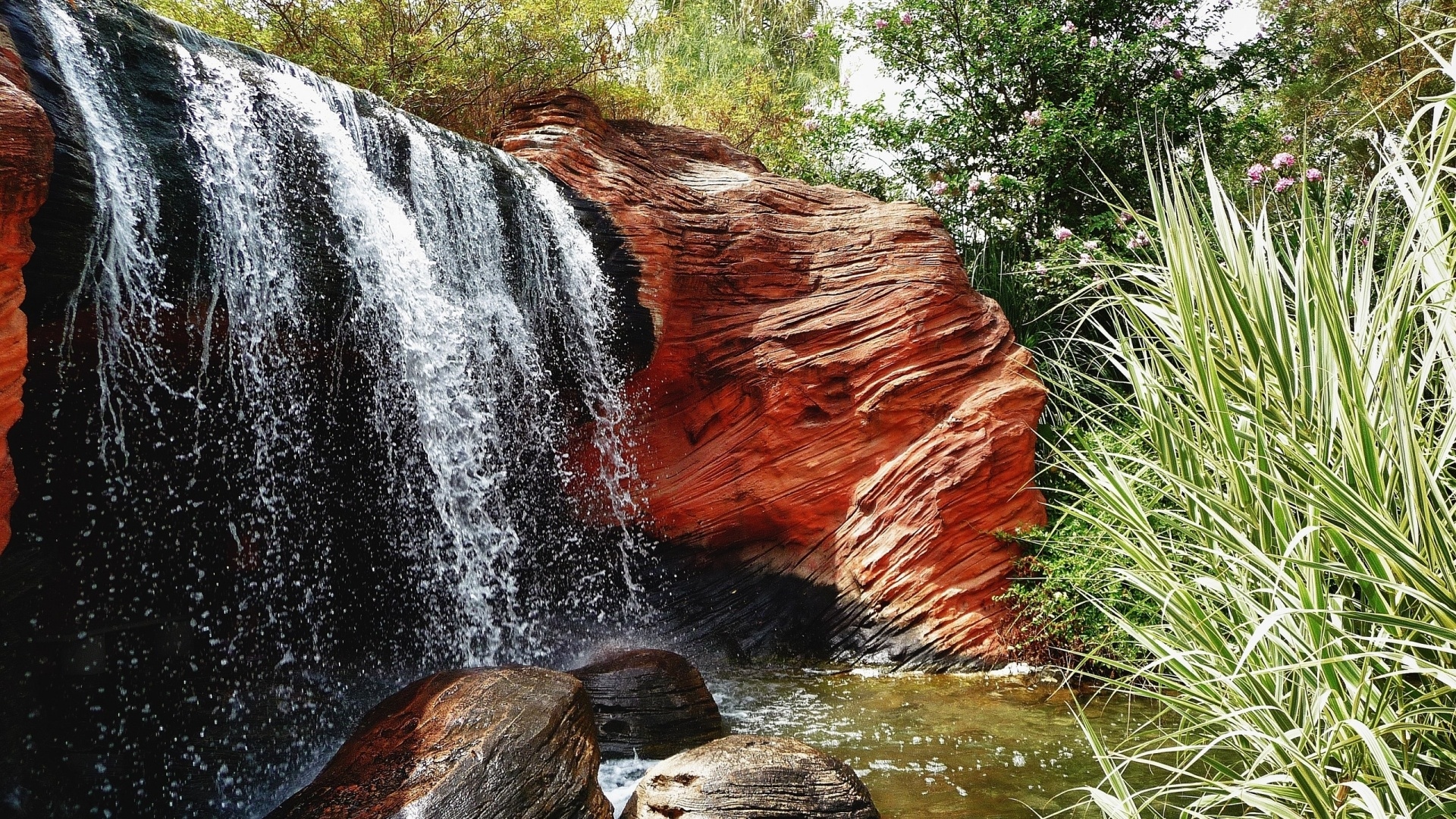 Laden Sie das Natur, Wasser, Wasserfälle, Wasserfall, Erde/natur, Planze-Bild kostenlos auf Ihren PC-Desktop herunter