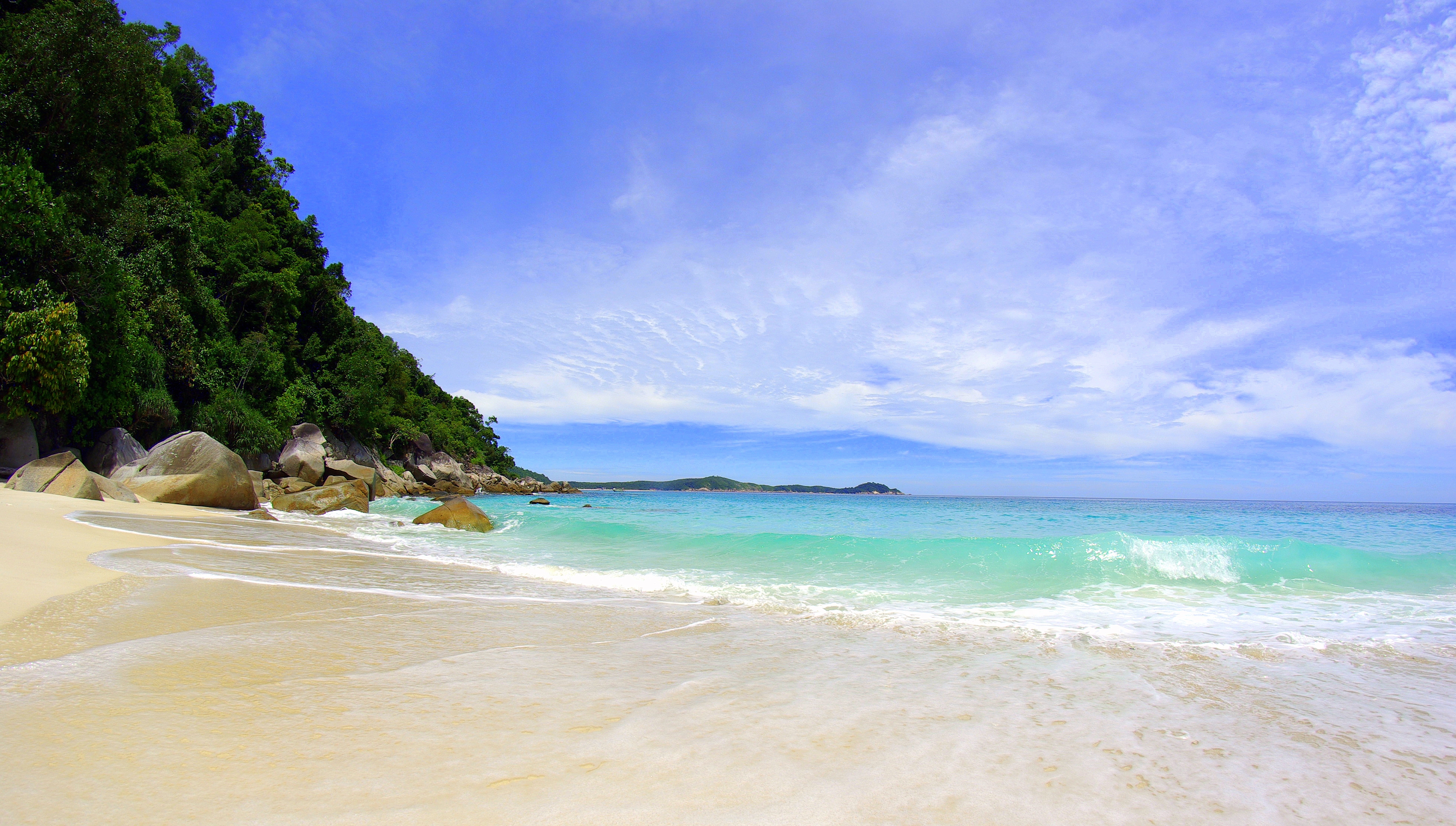 Download mobile wallpaper Tropics, Sea, Nature, Beach for free.